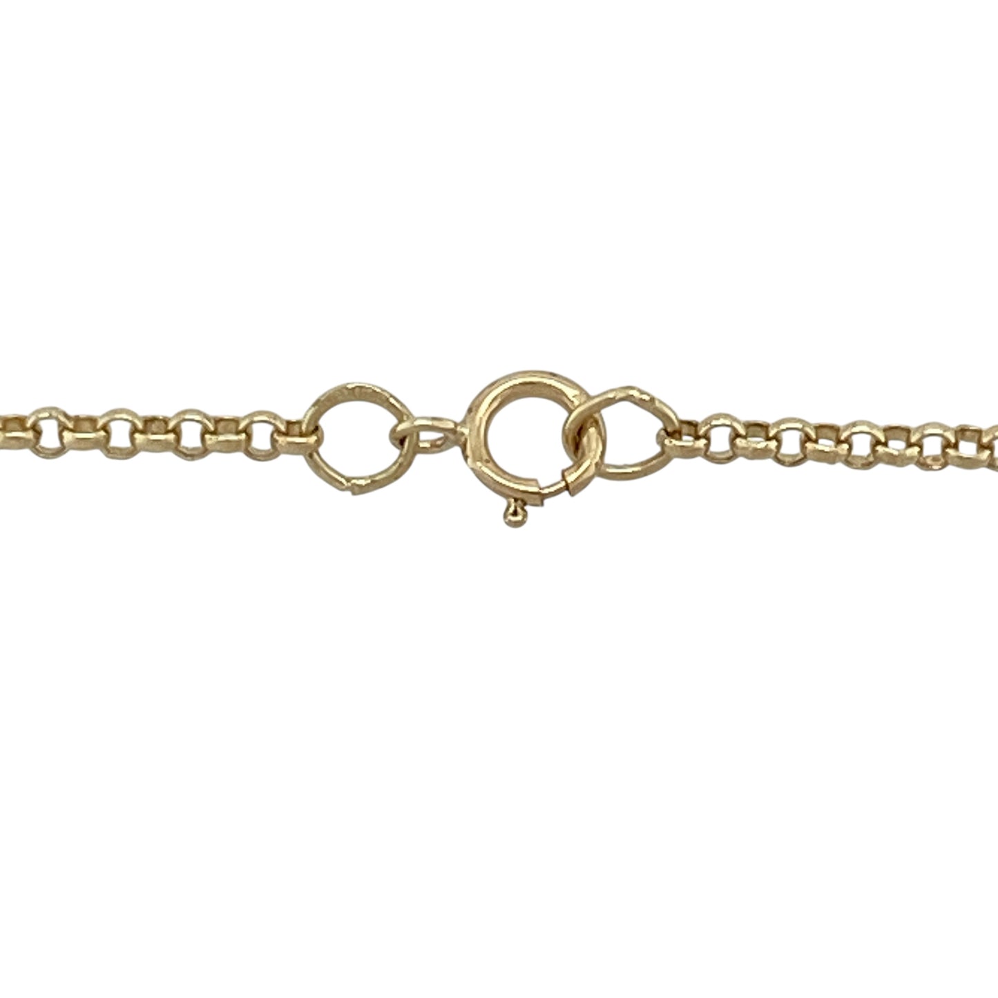 9ct Gold Diamond Peridot & Jade Set 18" Necklace