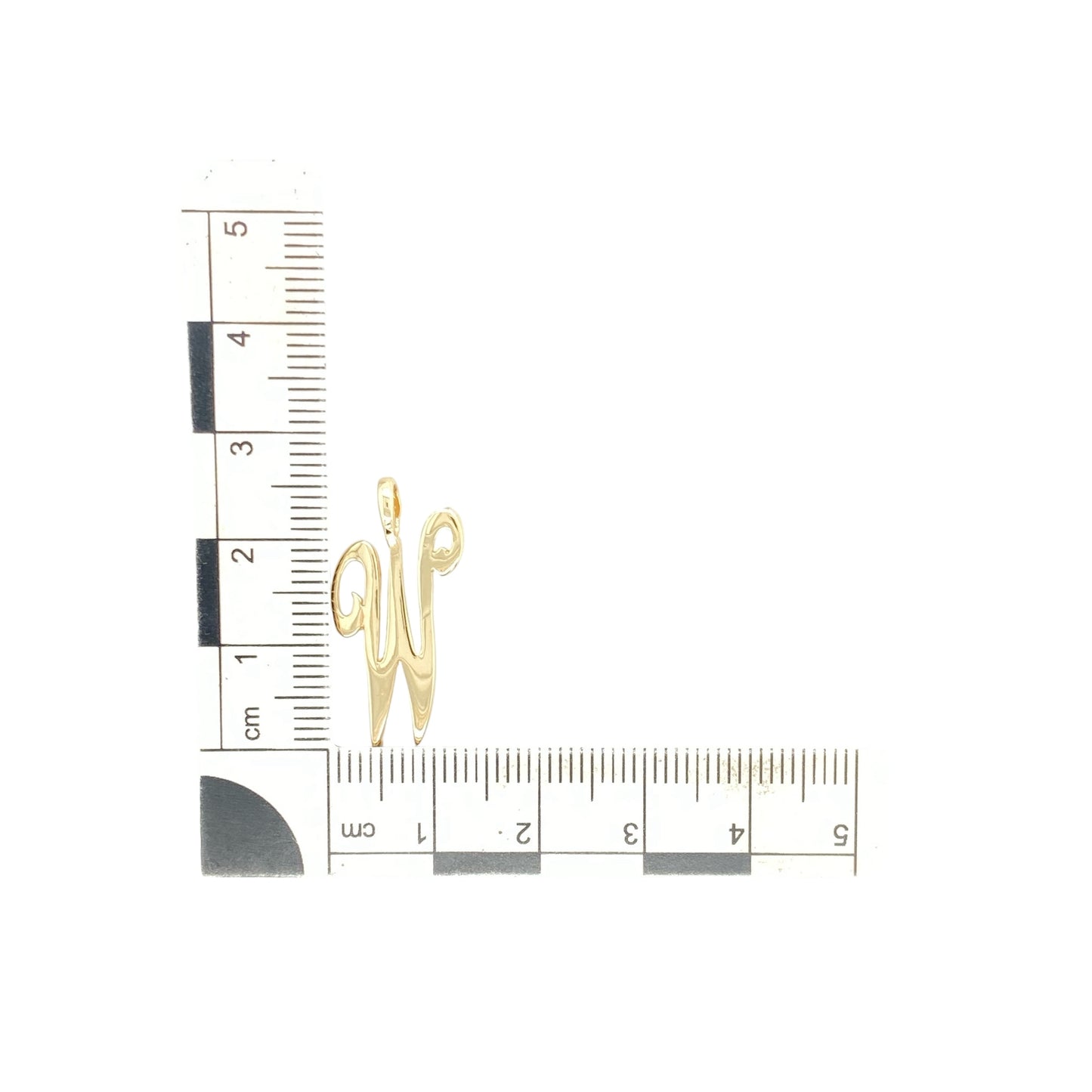 9ct Gold Initial 'W' Pendant