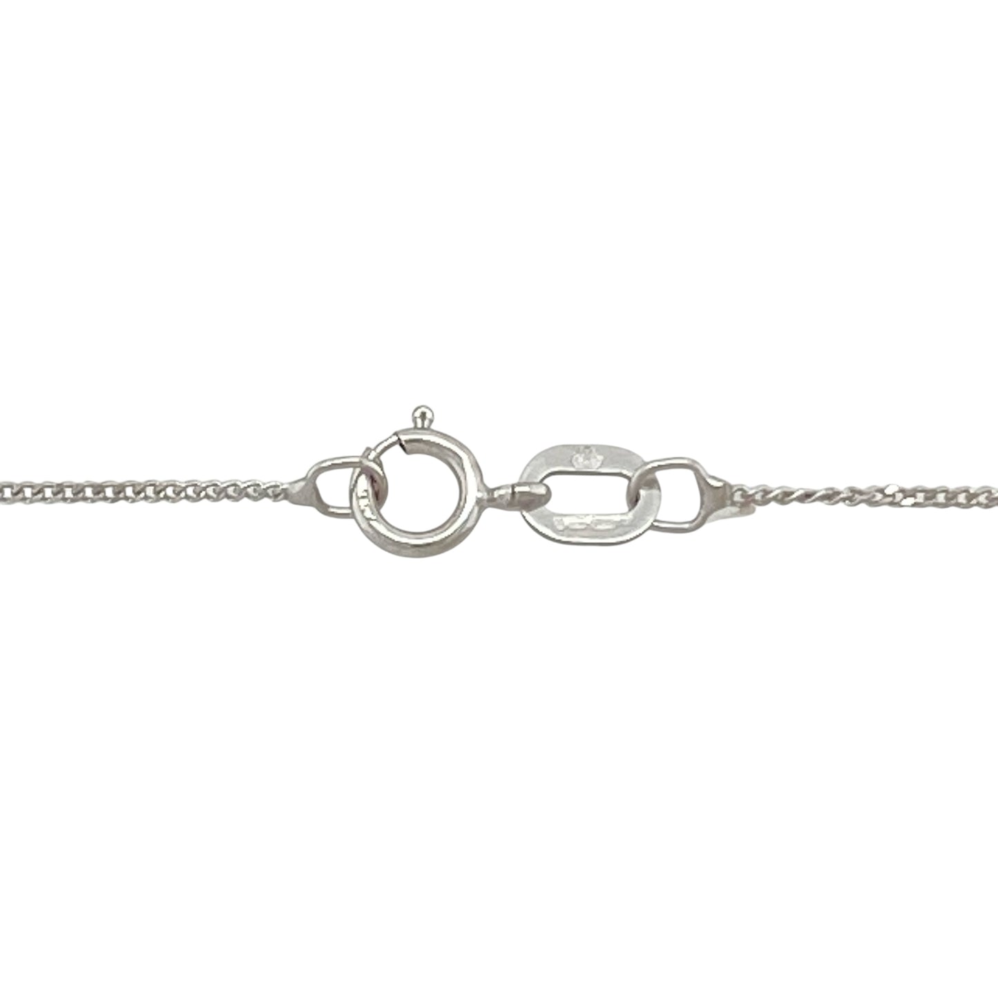 18ct White Gold & Diamond Set Overlapping Halo 18" Necklace