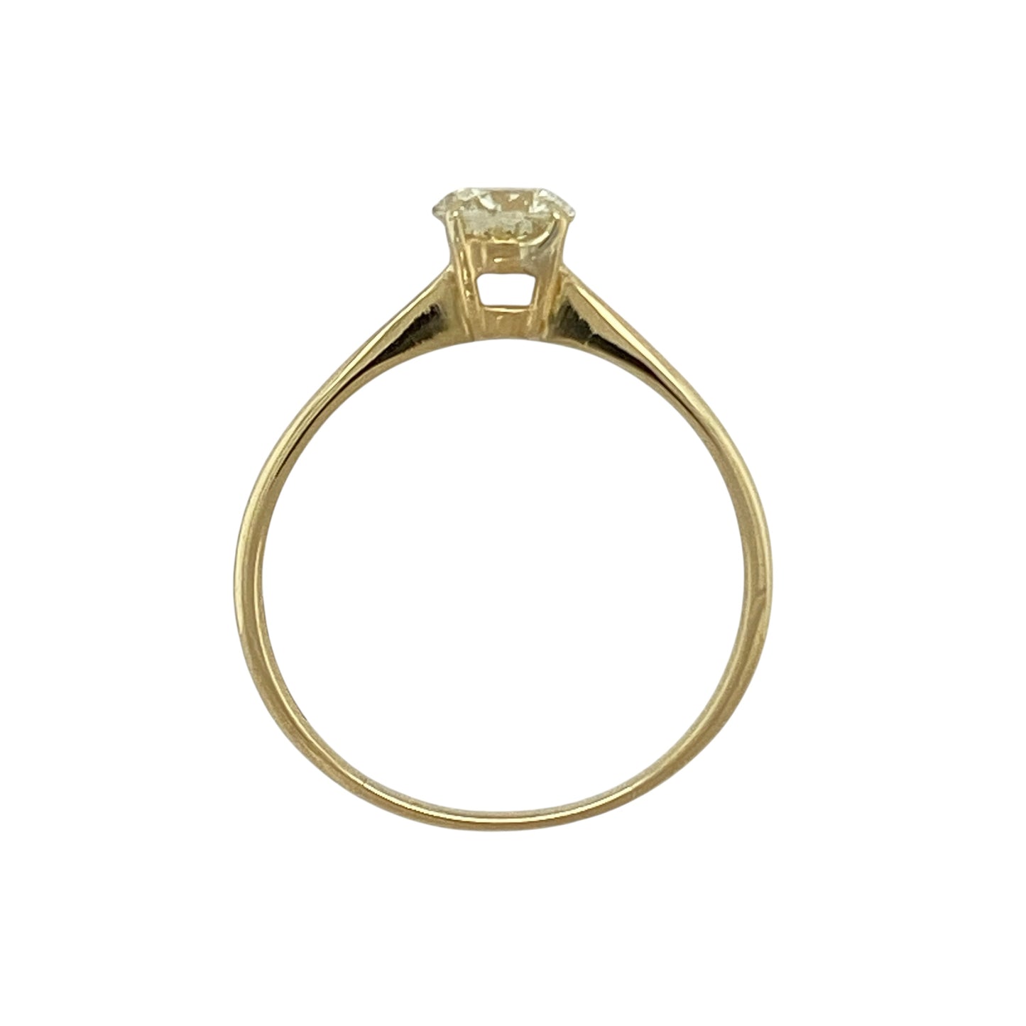 18ct Gold & Diamond Set Solitaire Ring