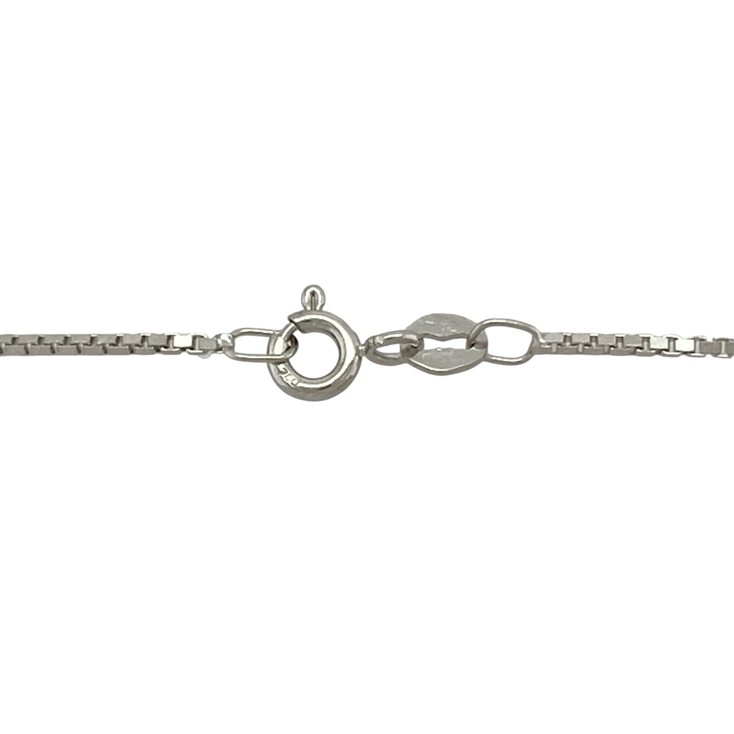 18ct White Gold & Diamond Solitaire 18" Necklace