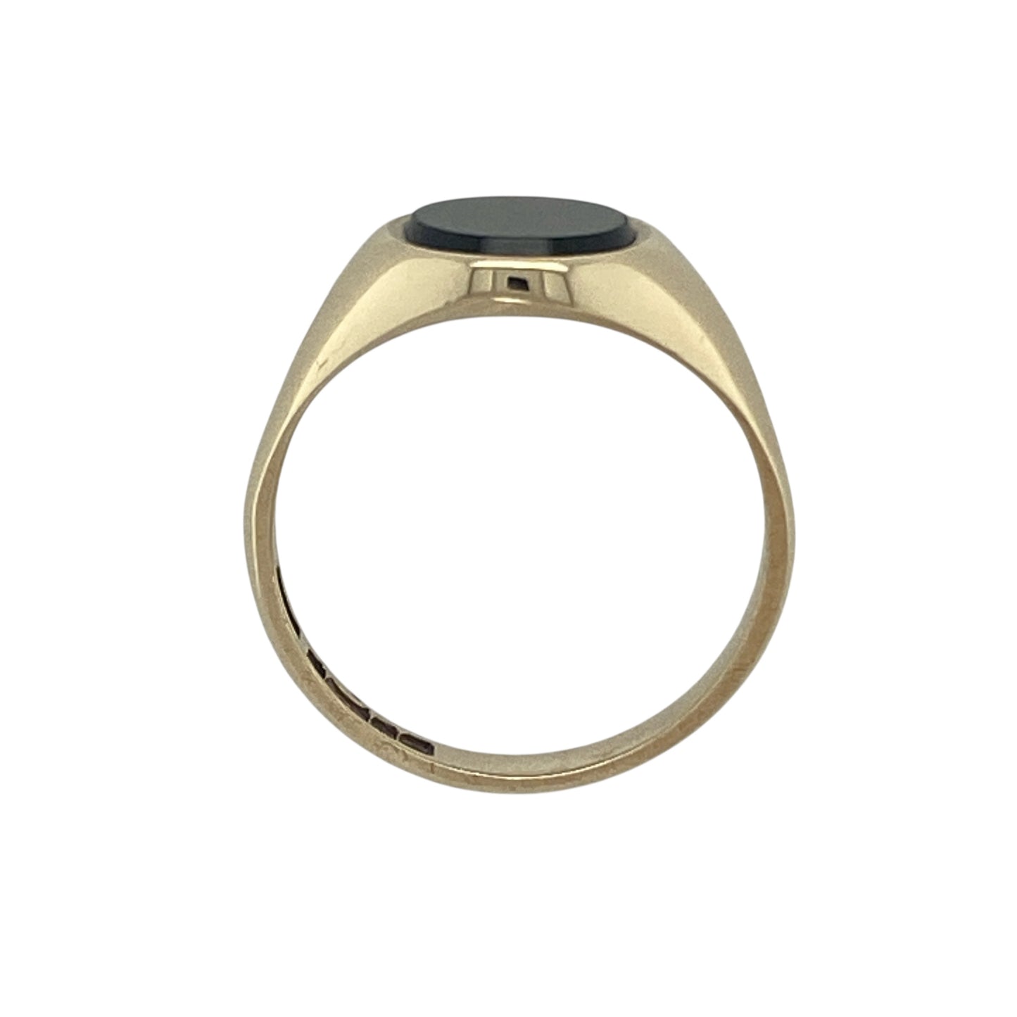 9ct Gold & Onyx Set Oval Signet Ring