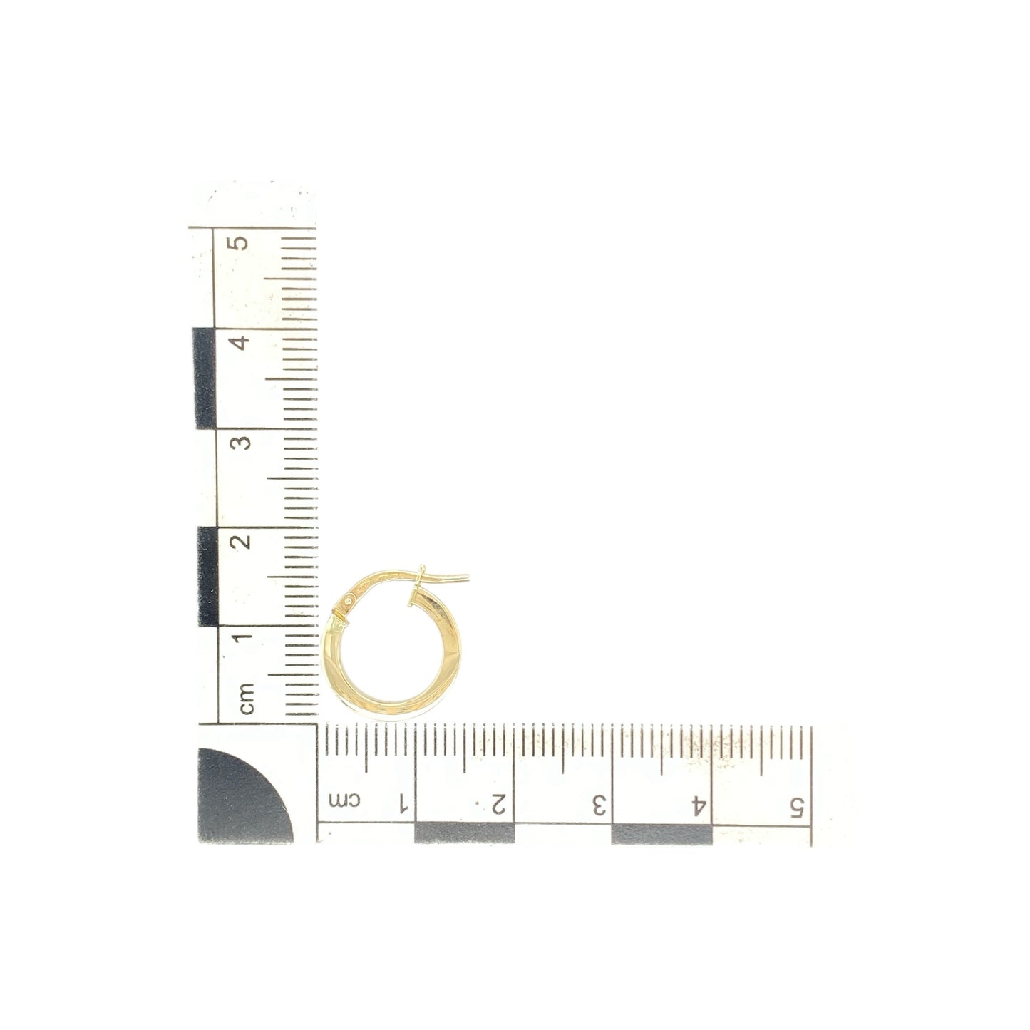 9ct Gold Small Polished Hoop Creole Earrings