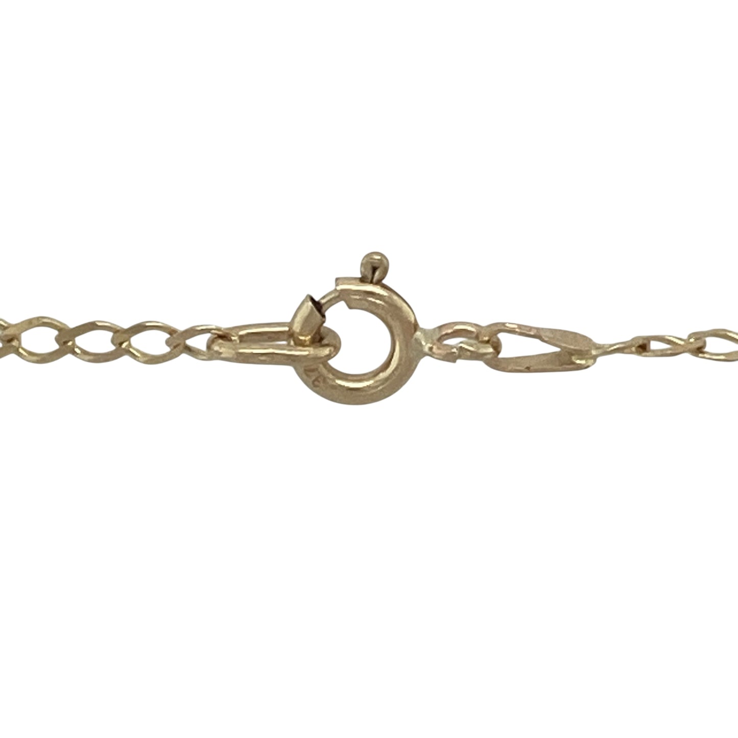 9ct Gold & Diamond Set Celtic Style 18" Necklace