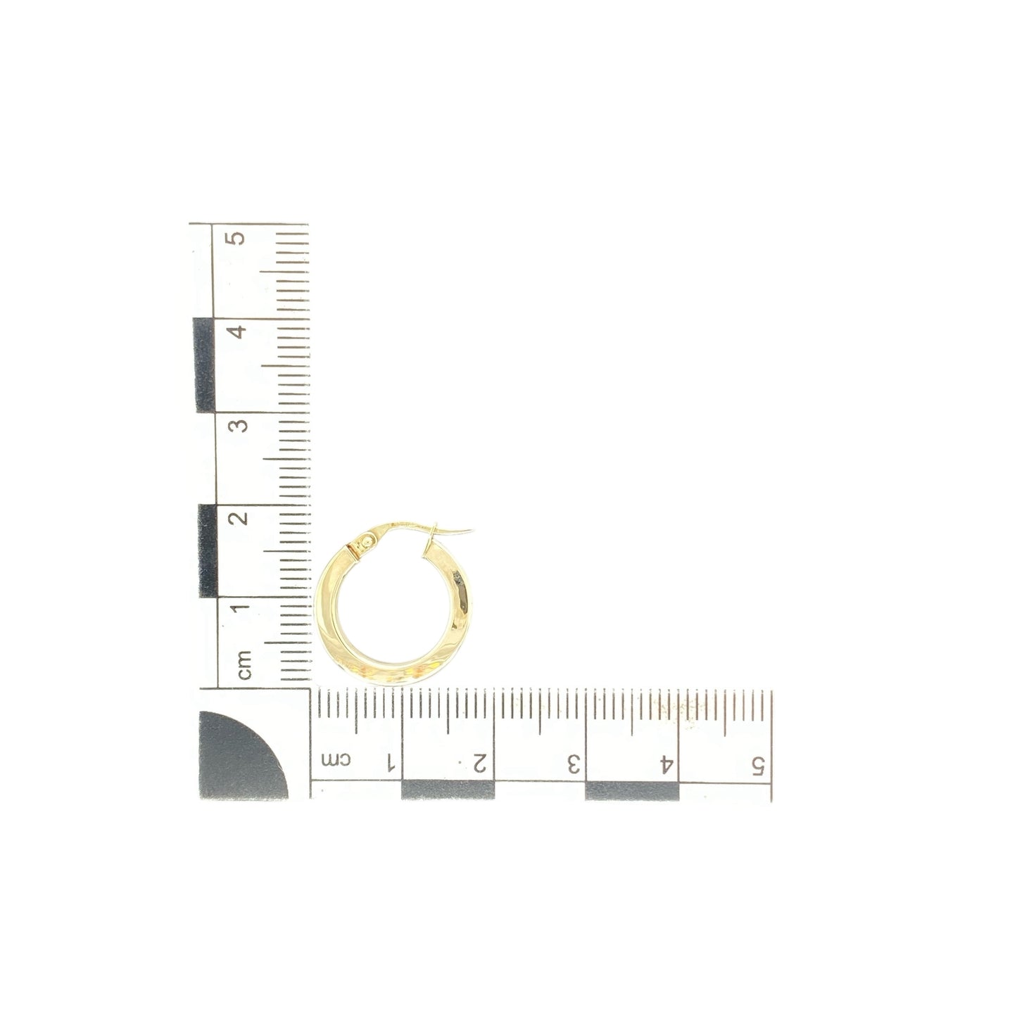 9ct Gold Plain Hoop Creole Earrings