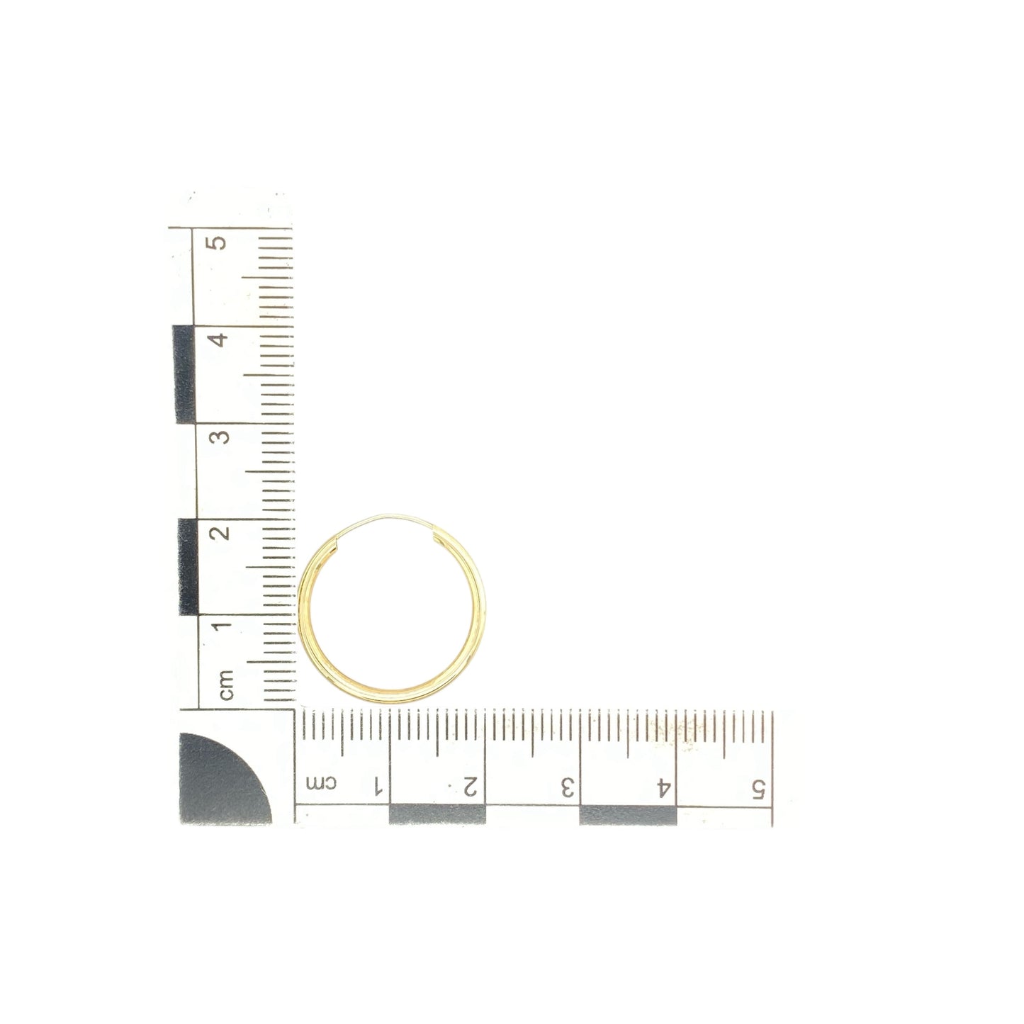 9ct Gold Plain Sleeper Earrings