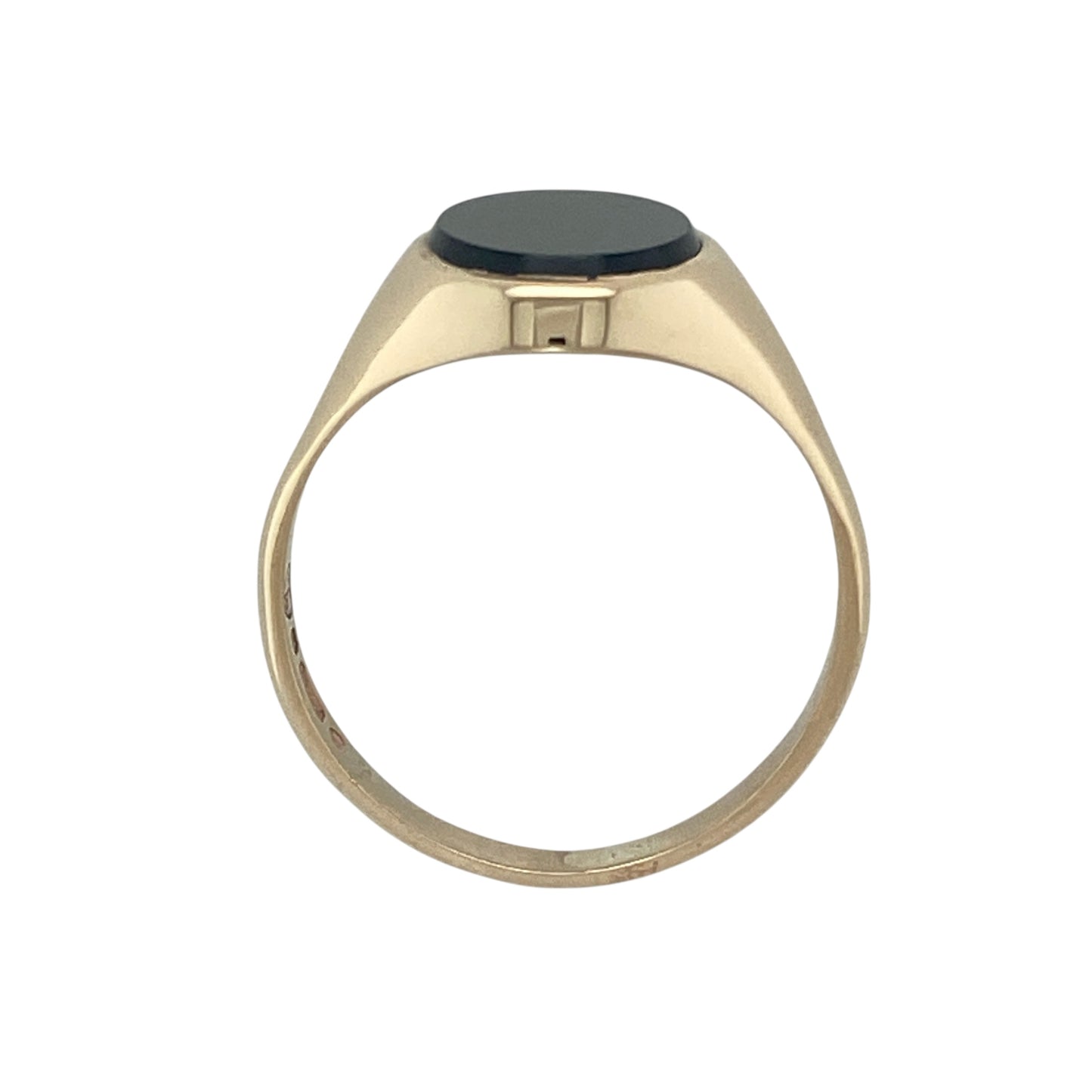 9ct Gold & Onyx Set Oval Signet Ring