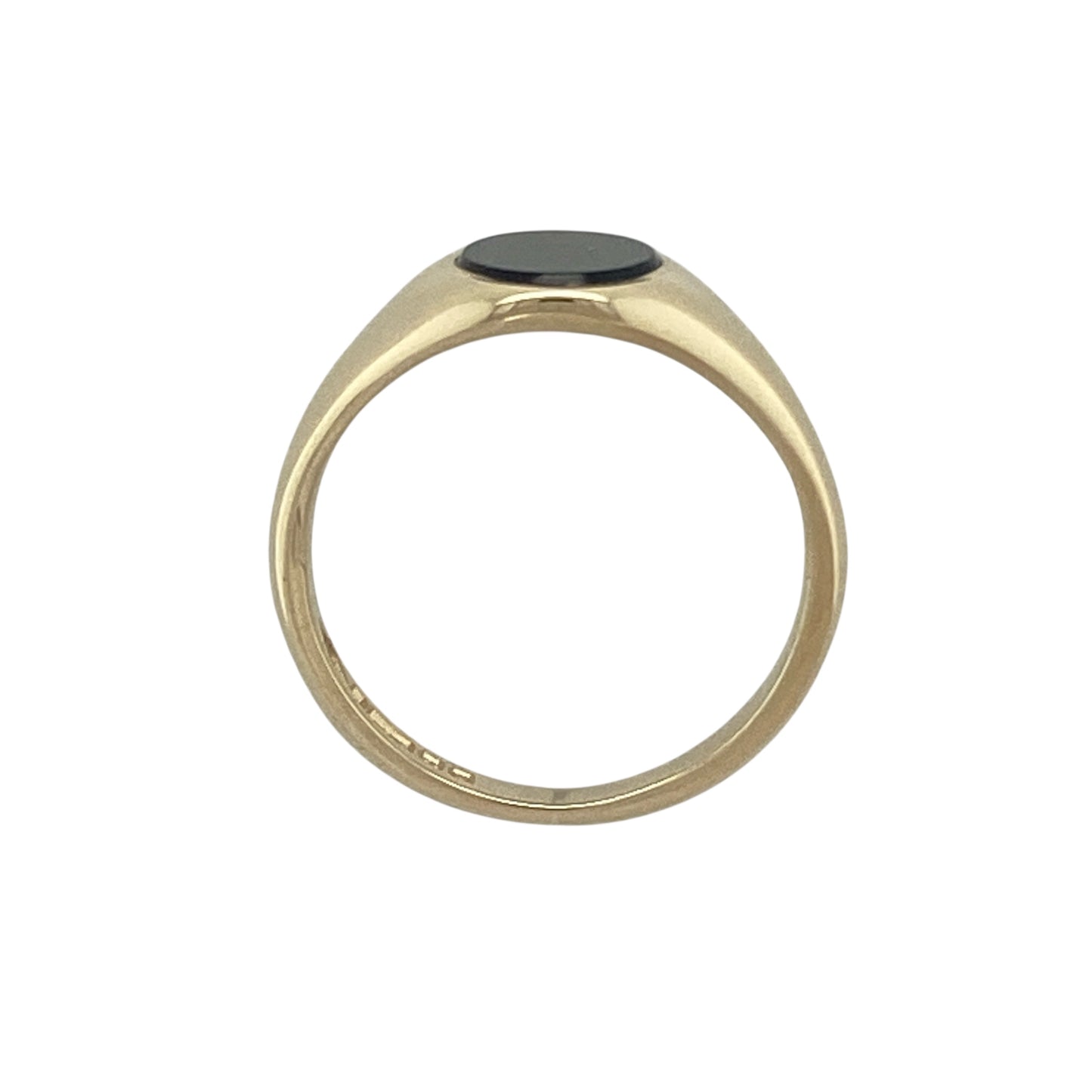 9ct Gold & Onyx Set Oval Signet Ring