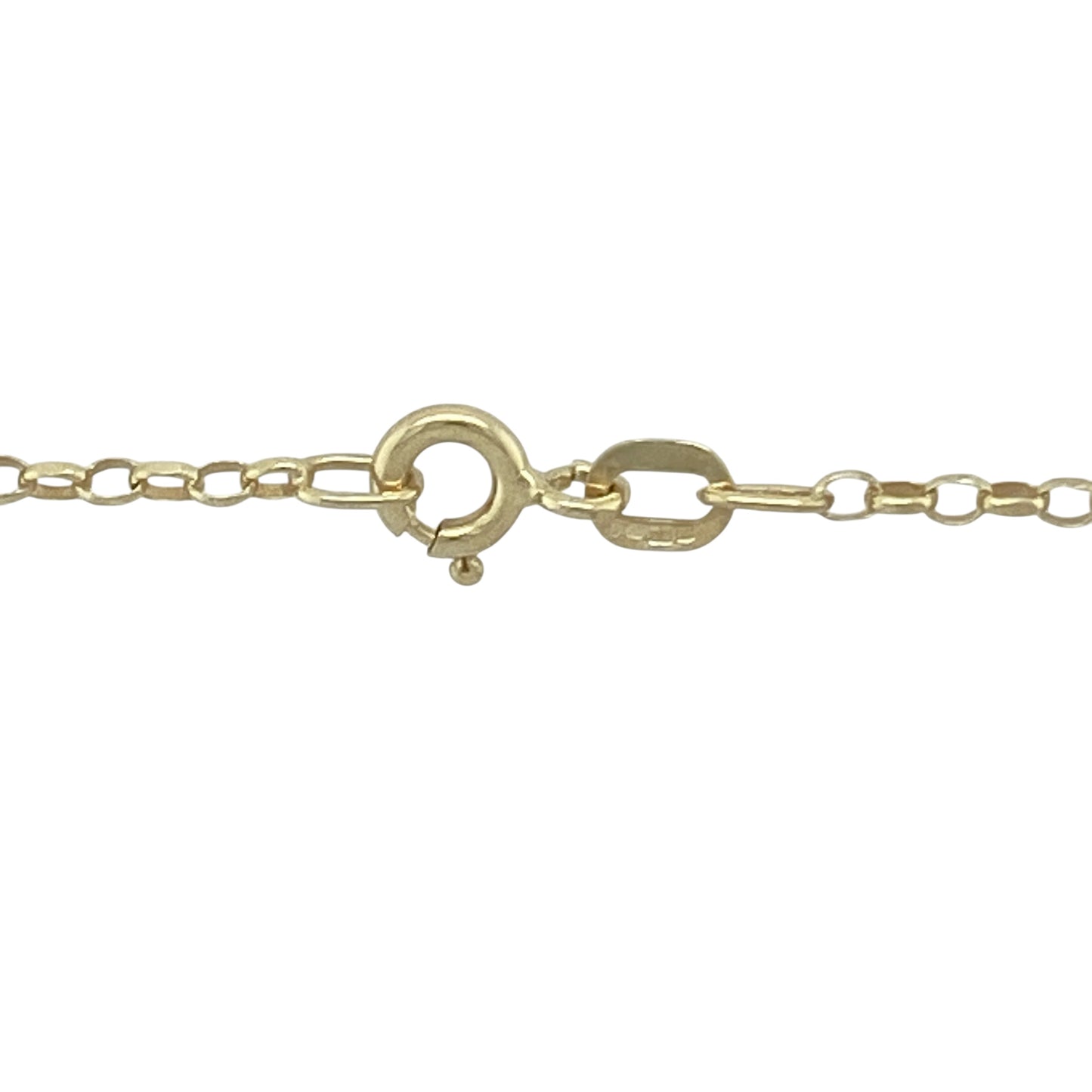 9ct Gold Welsh Three Feathers Lovespoon 20" Necklace