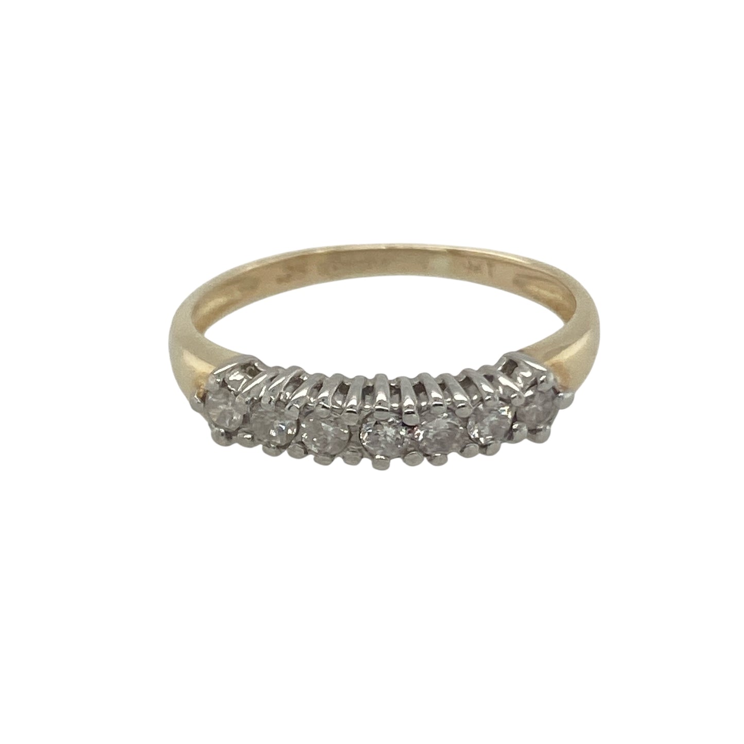 9ct Gold & Diamond Set Band Ring