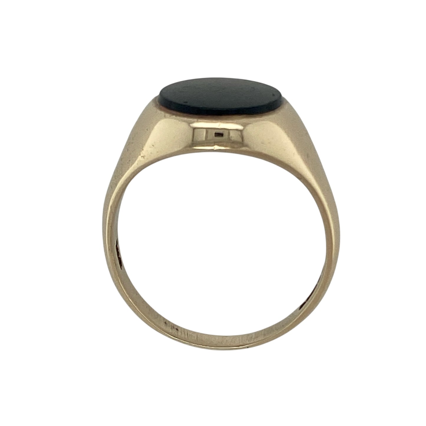 9ct Gold & Onyx Set Oval Signet Ring