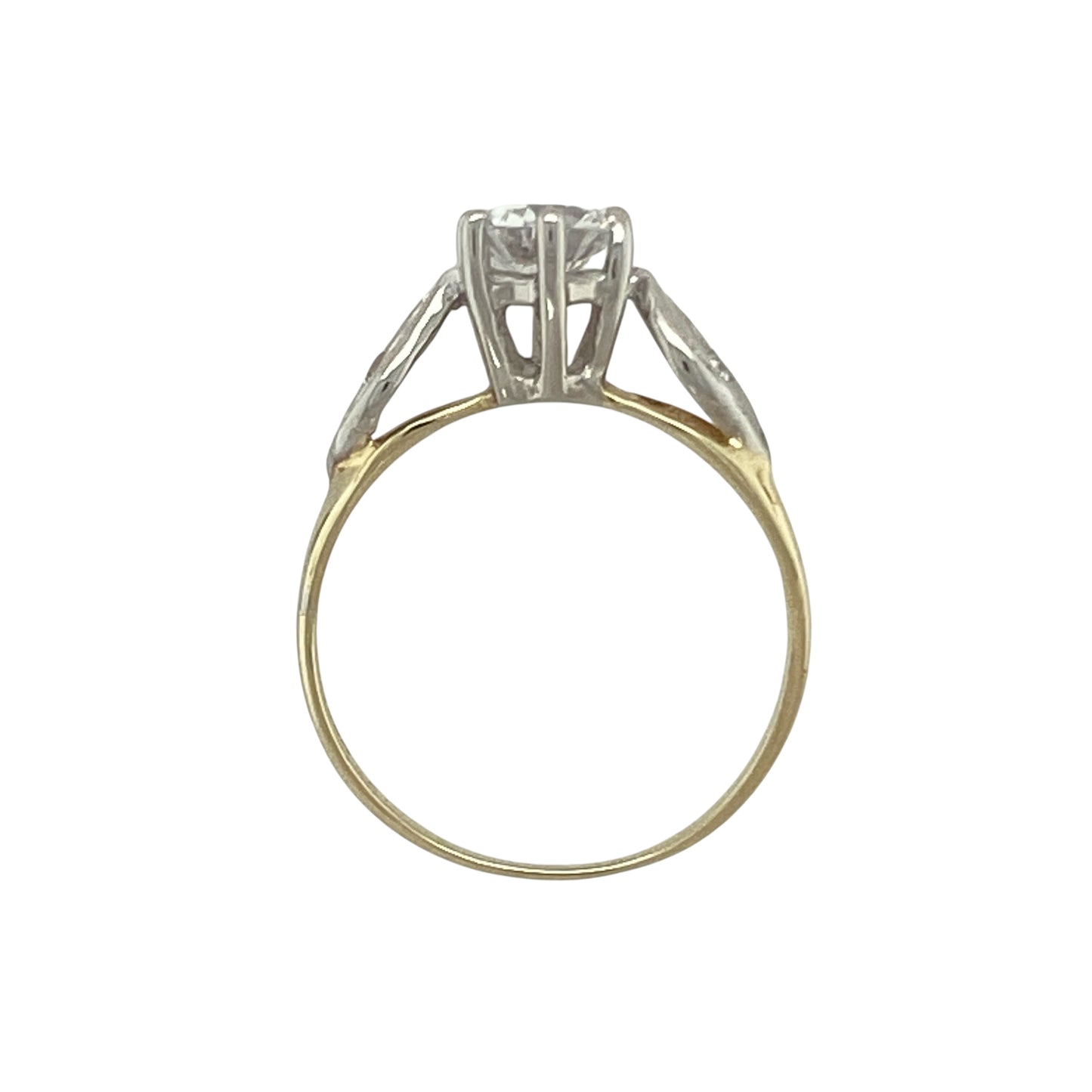 9ct Gold & Cubic Zirconia Set Solitaire Ring