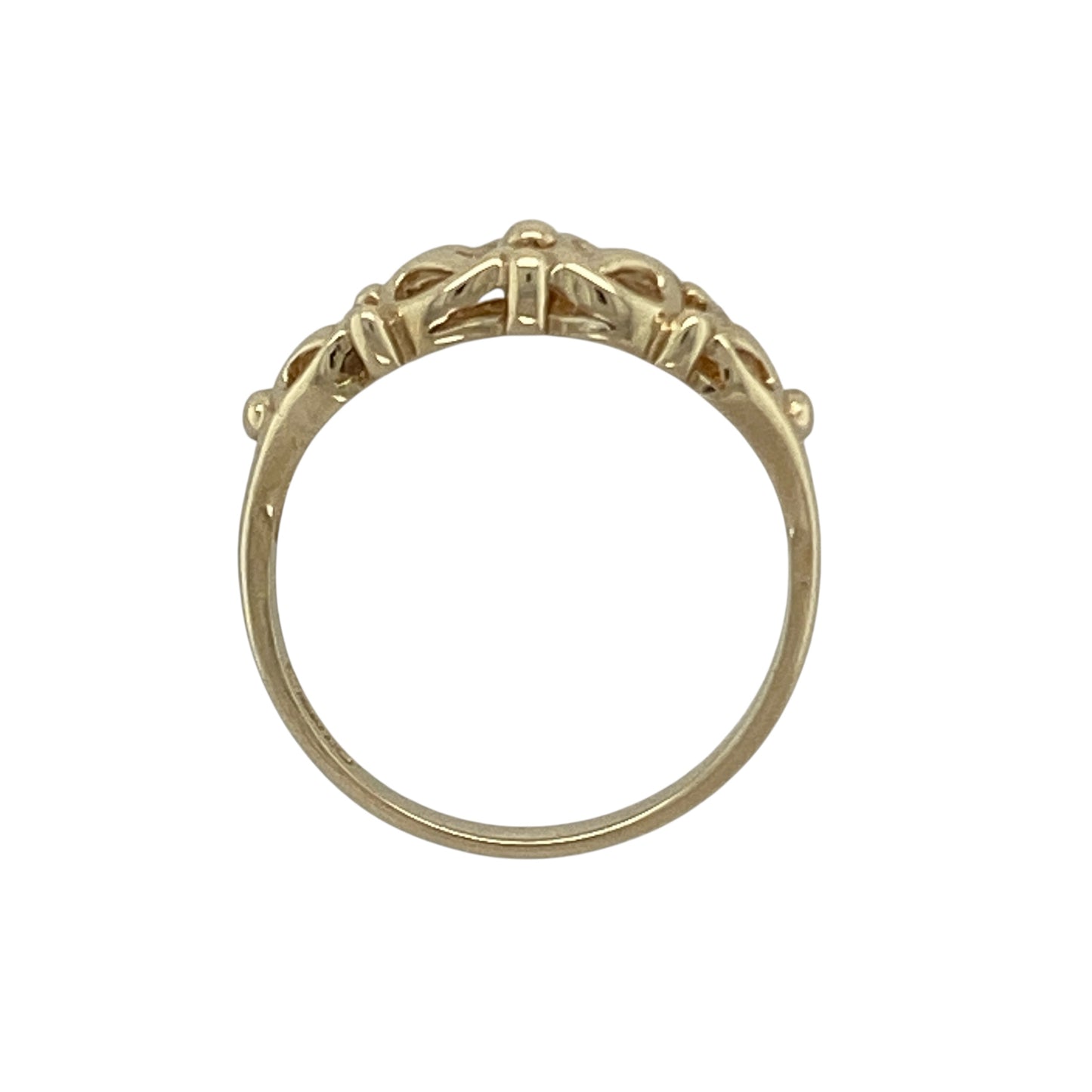 9ct Gold Open Filigree Style Knot Ring