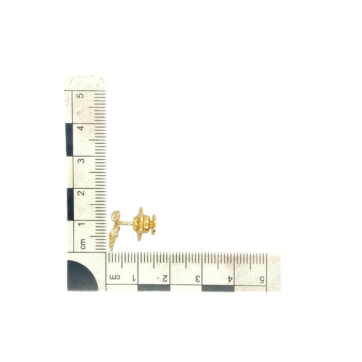 9ct Gold Welsh Three Feathers Tie Pin