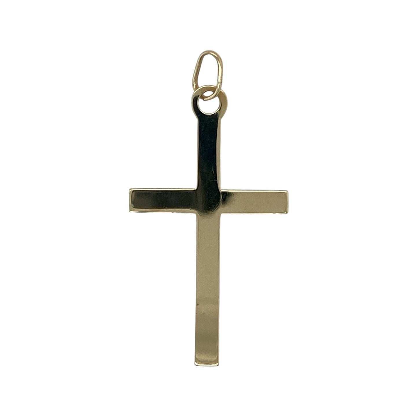 9ct Gold Patterned Cross Pendant
