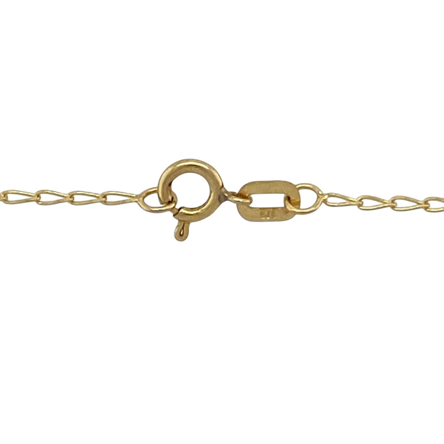 9ct Gold & Diamond Set Cluster 16" Necklace