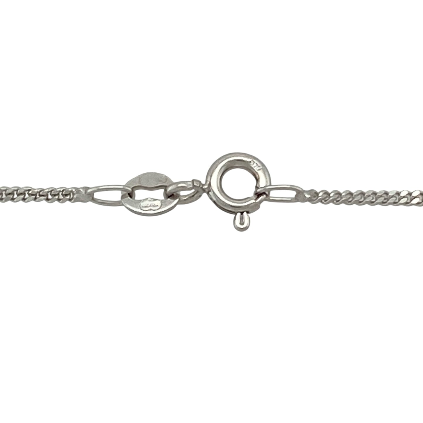 9ct White Gold & Diamond Set Open Star 18" Necklace