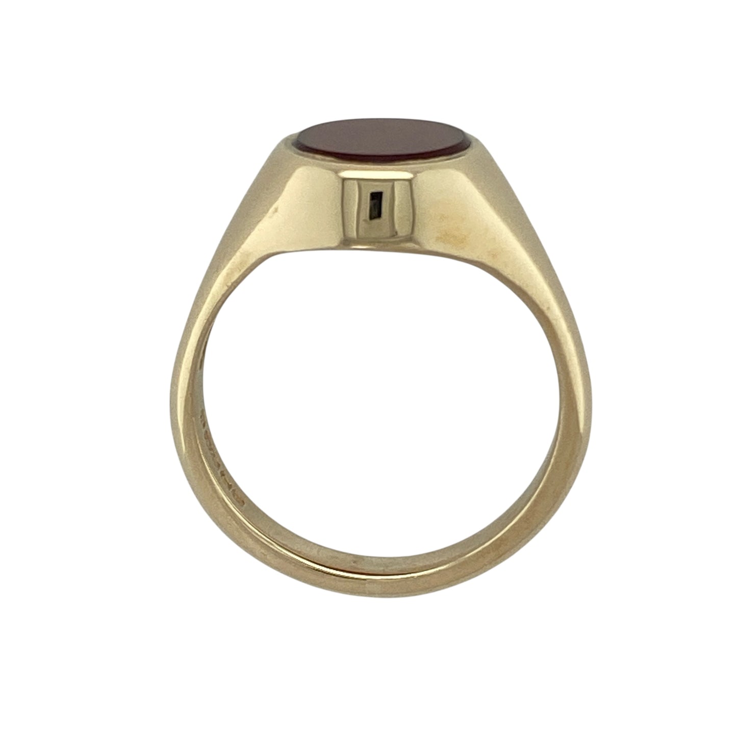 9ct Gold & Carnelian Oval Signet Ring