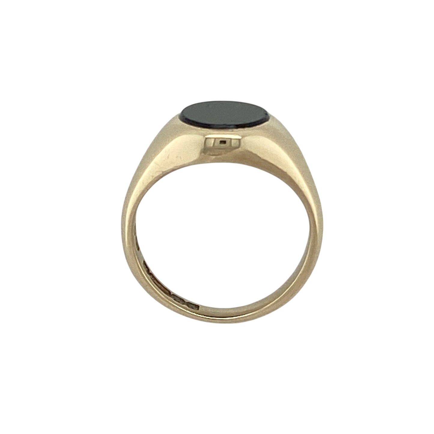 9ct Gold & Onyx Set Oval Signet Ring