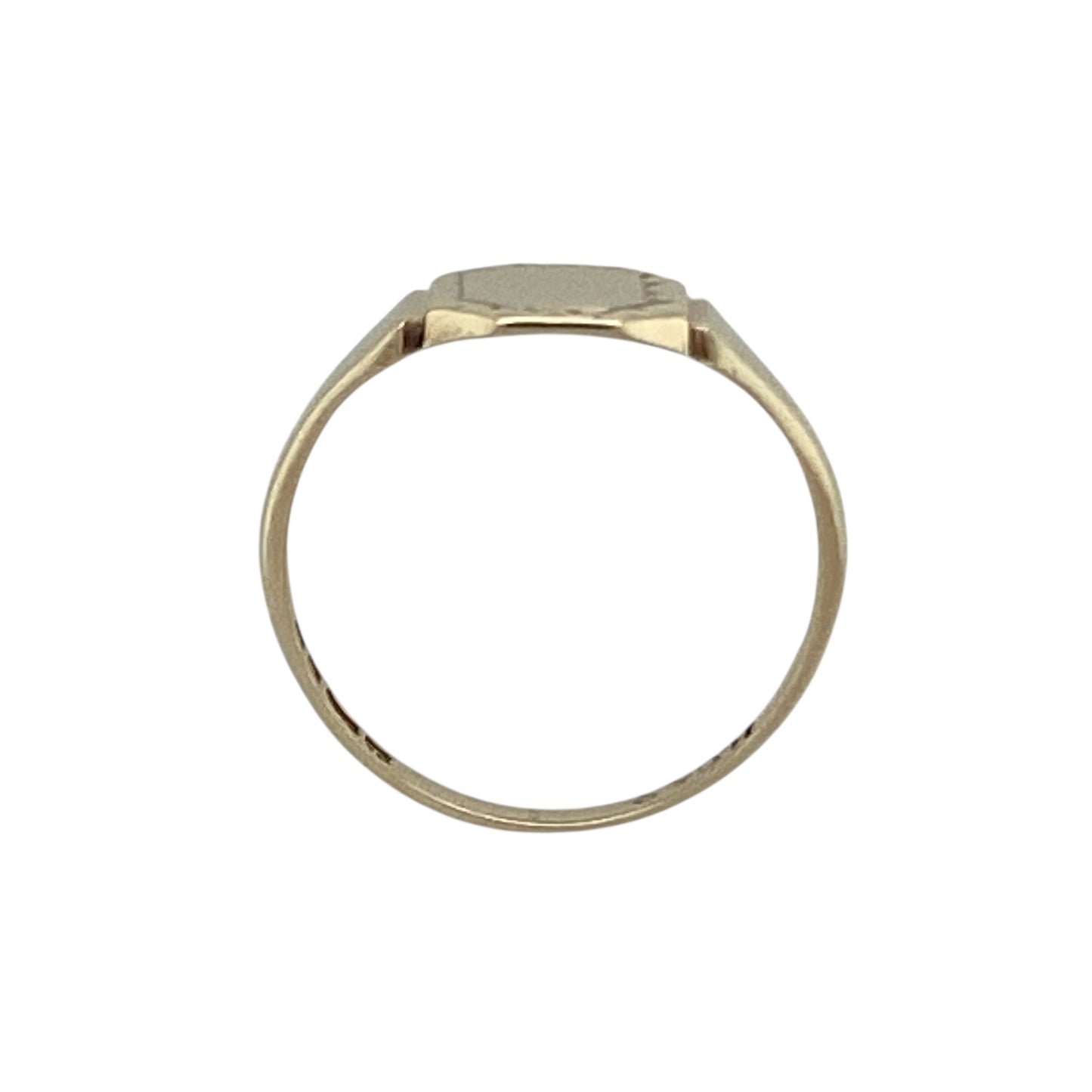 9ct Gold Patterned Signet Ring