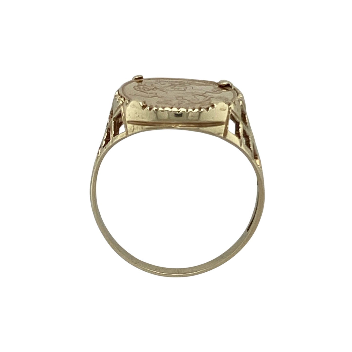 9ct Gold St George and the Dragon Signet Ring