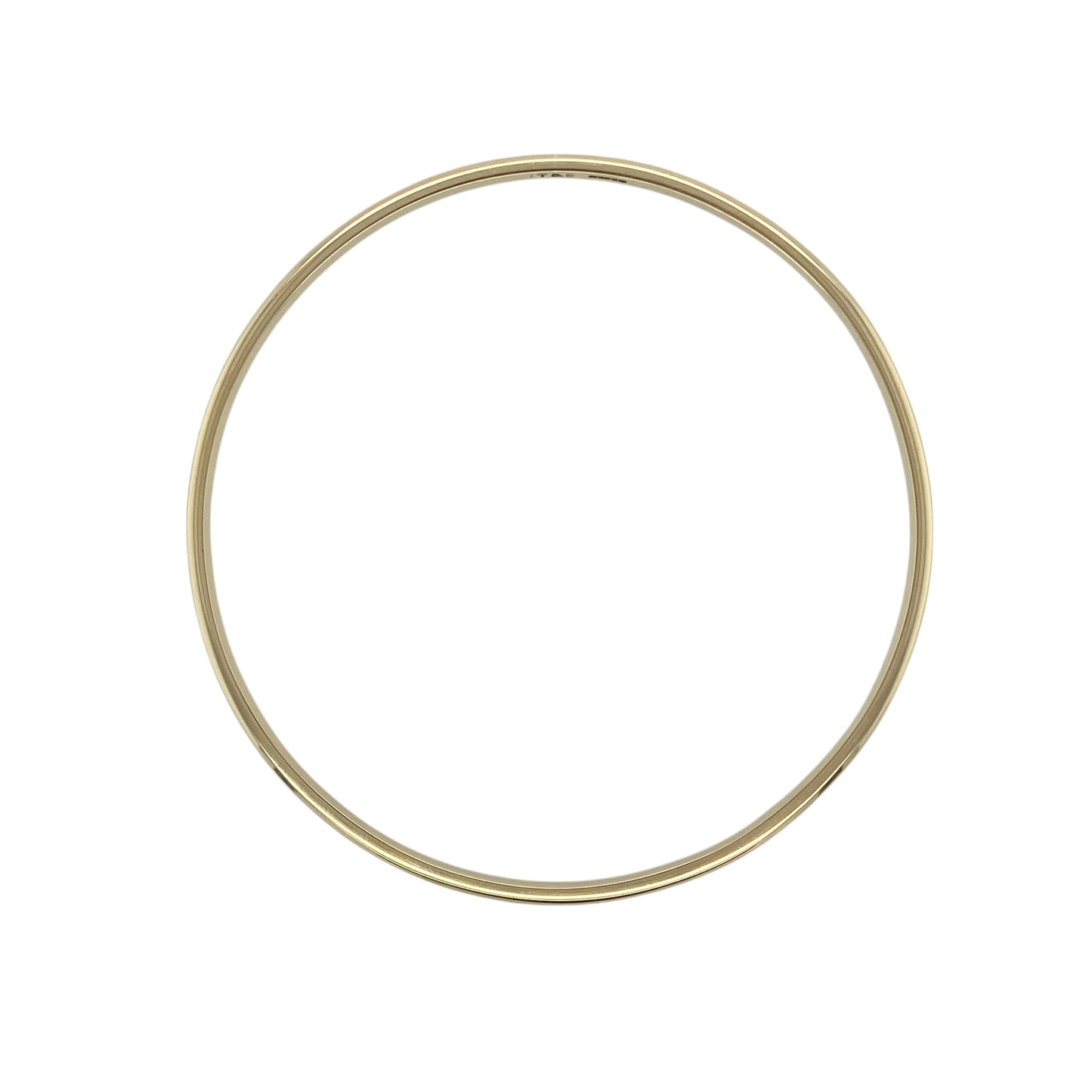 9ct Solid Gold Plain Bangle