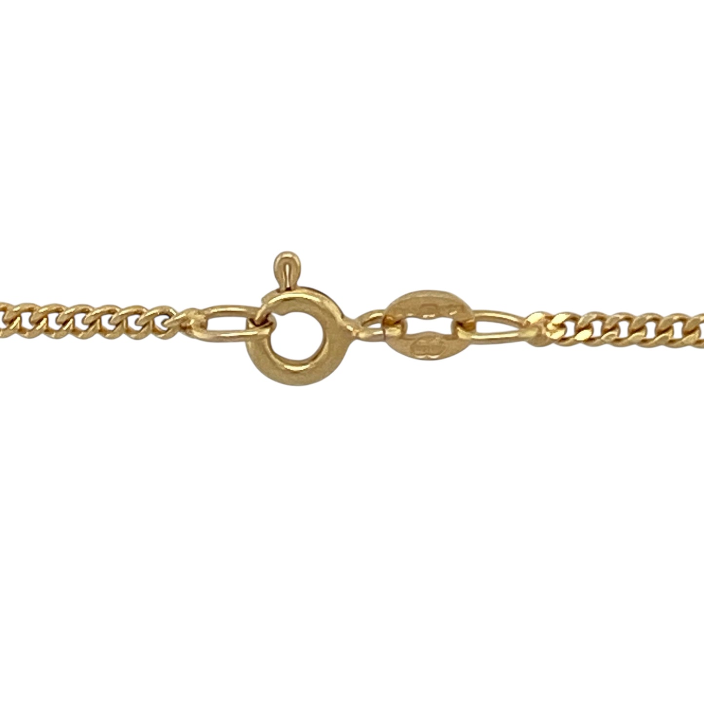 9ct Gold Diamond & Garnet Set 18" Necklace