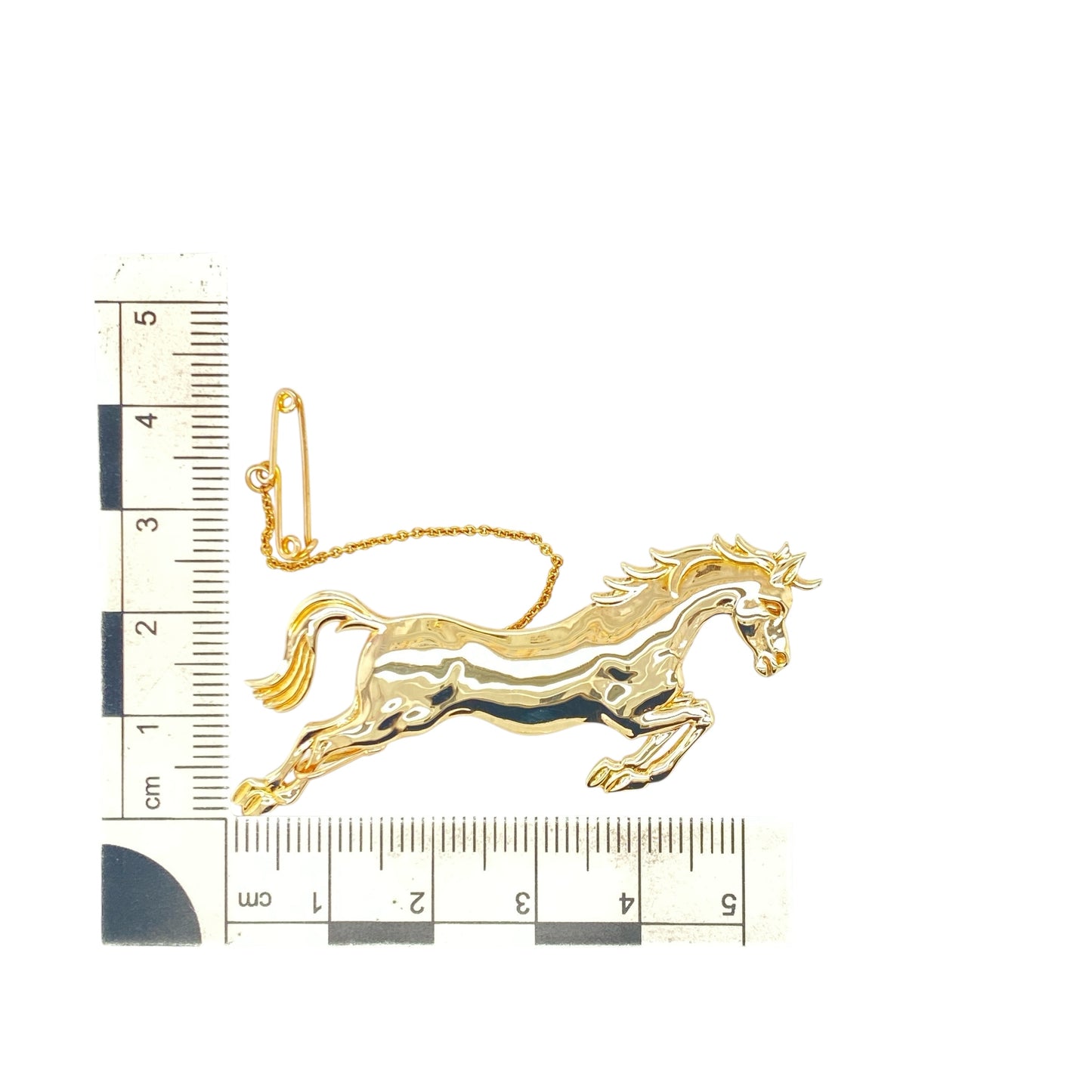 9ct Gold Horse Brooch