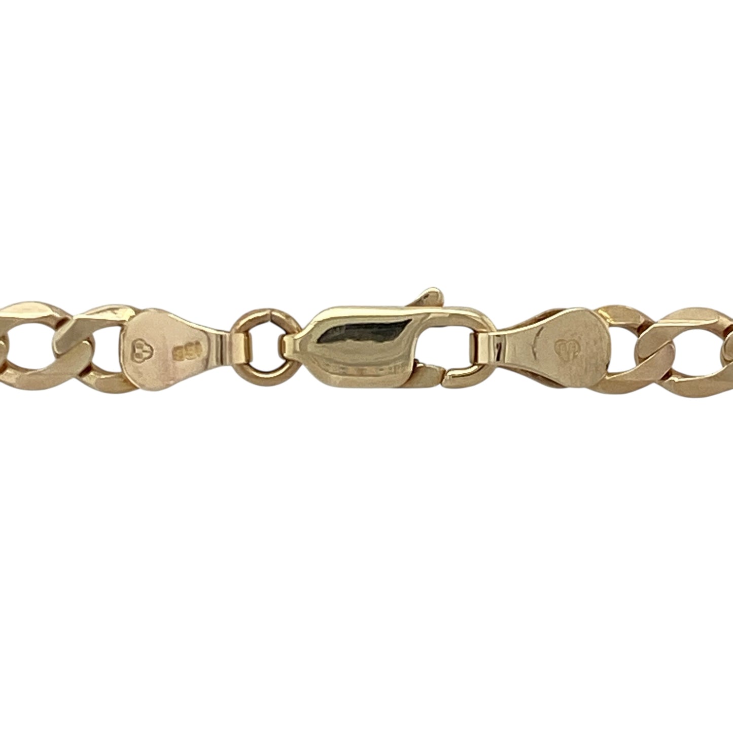 Bring bold elegance and classic appeal to your collection with this pre-owned 9ct yellow gold curb chain—perfect for making a refined statement in timeless style.
Design: The chain features a traditional curb link design with 5mm-wide links, offering a smooth, polished finish that reflects light beautifully for a striking appearance.
Material: Made from 9-carat yellow gold, the rich tone enhances the chain’s classic design while ensuring lasting shine and durability.