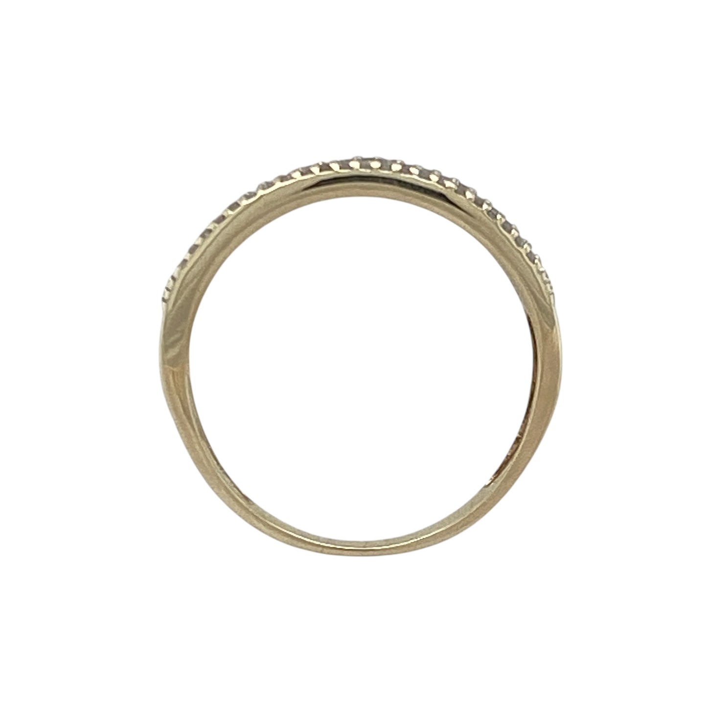 9ct Gold & Diamond Illusion Set Band Ring