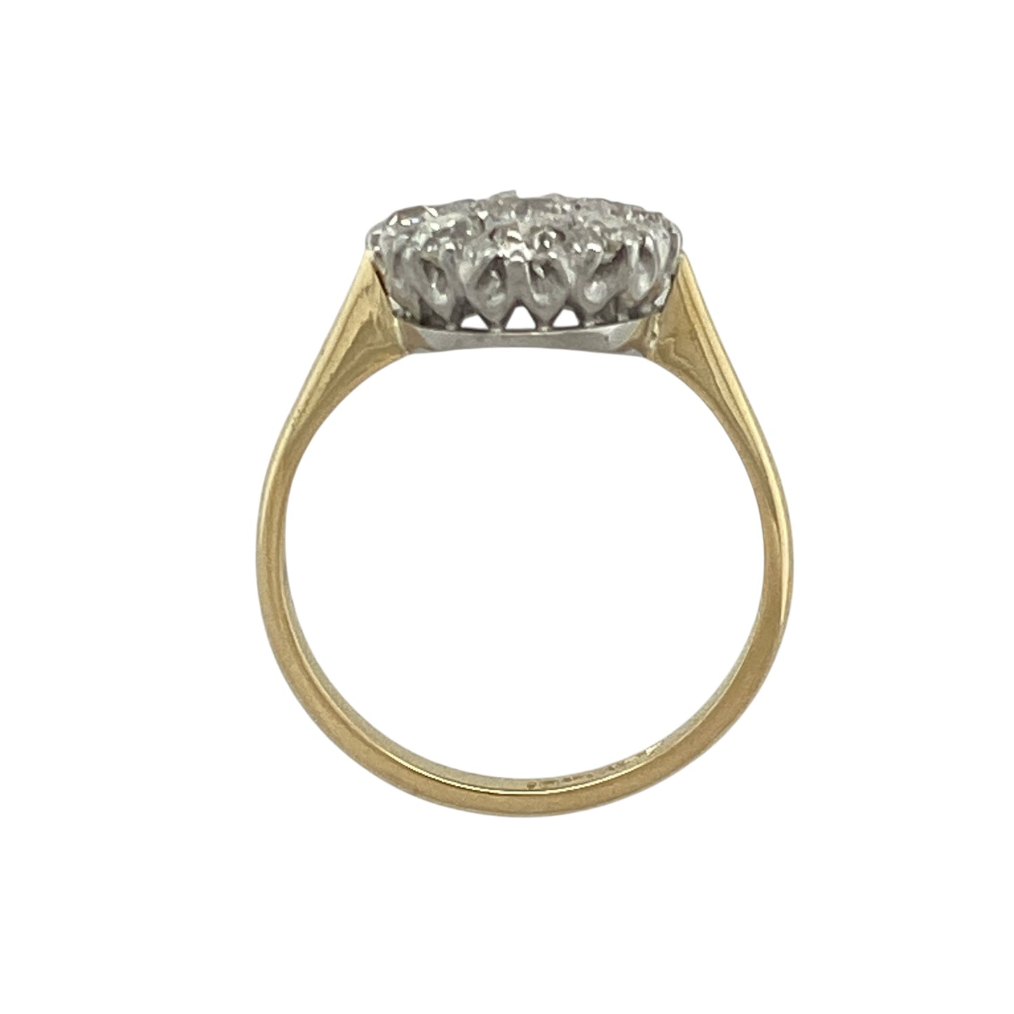 18ct Gold & Diamond Set Cluster Ring