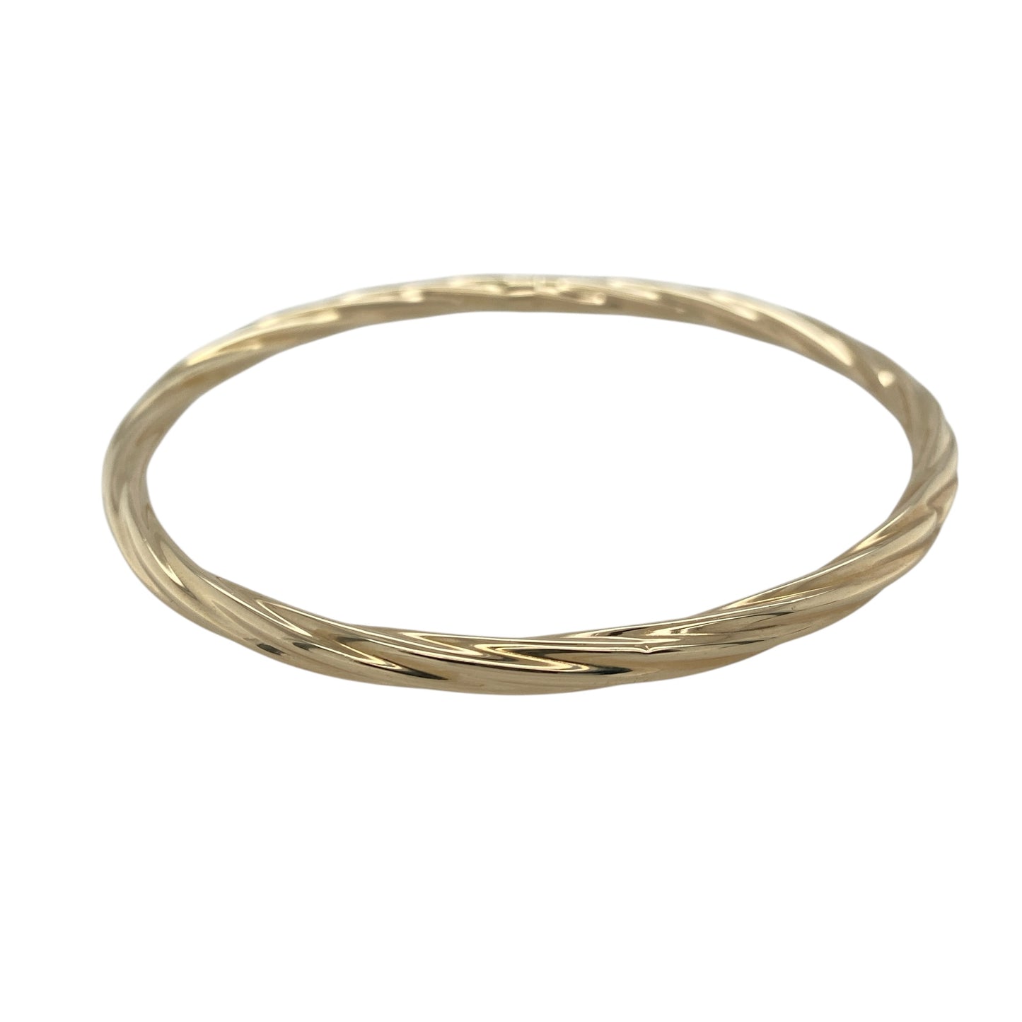 9ct Gold Twisted Bangle