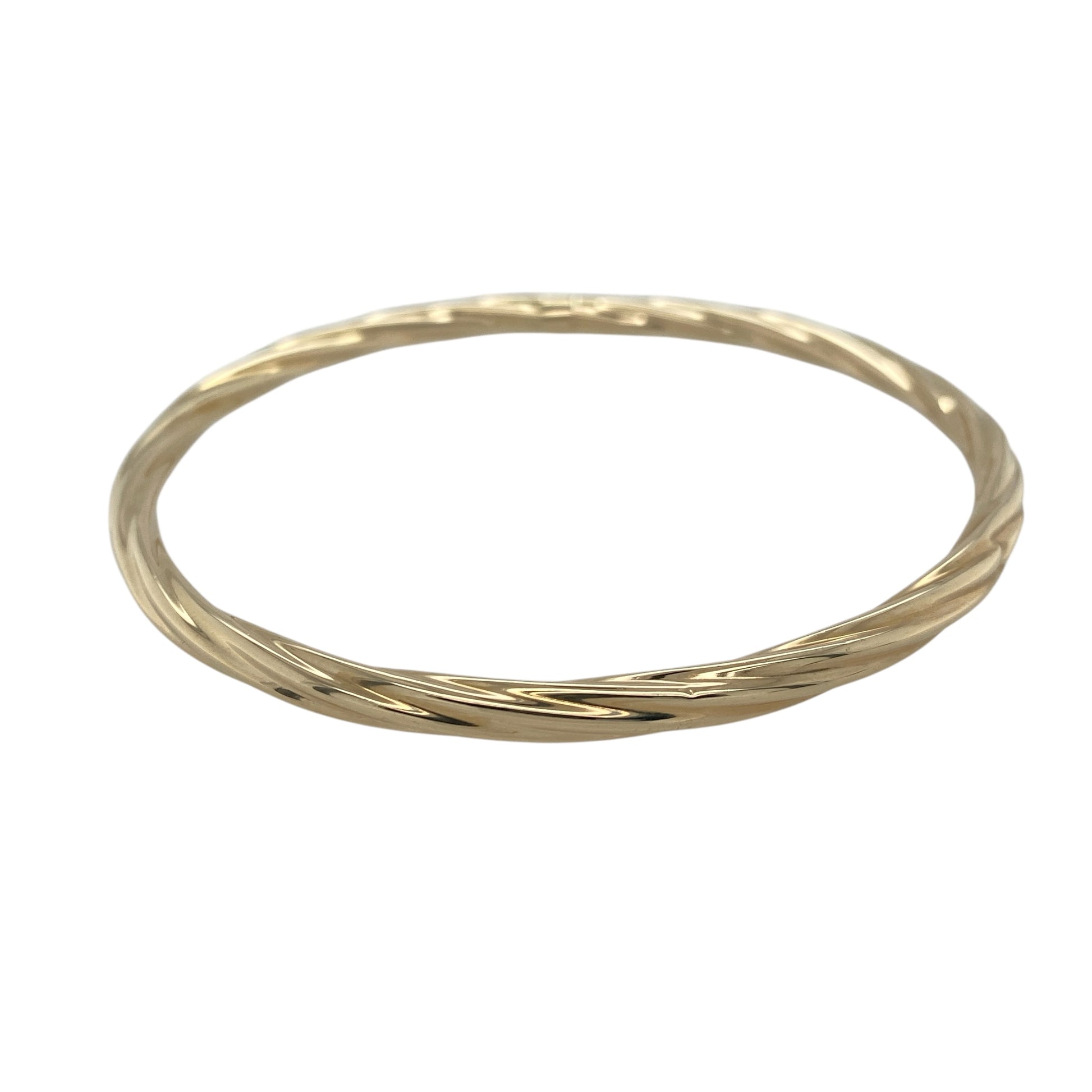 9ct Gold Twisted Bangle