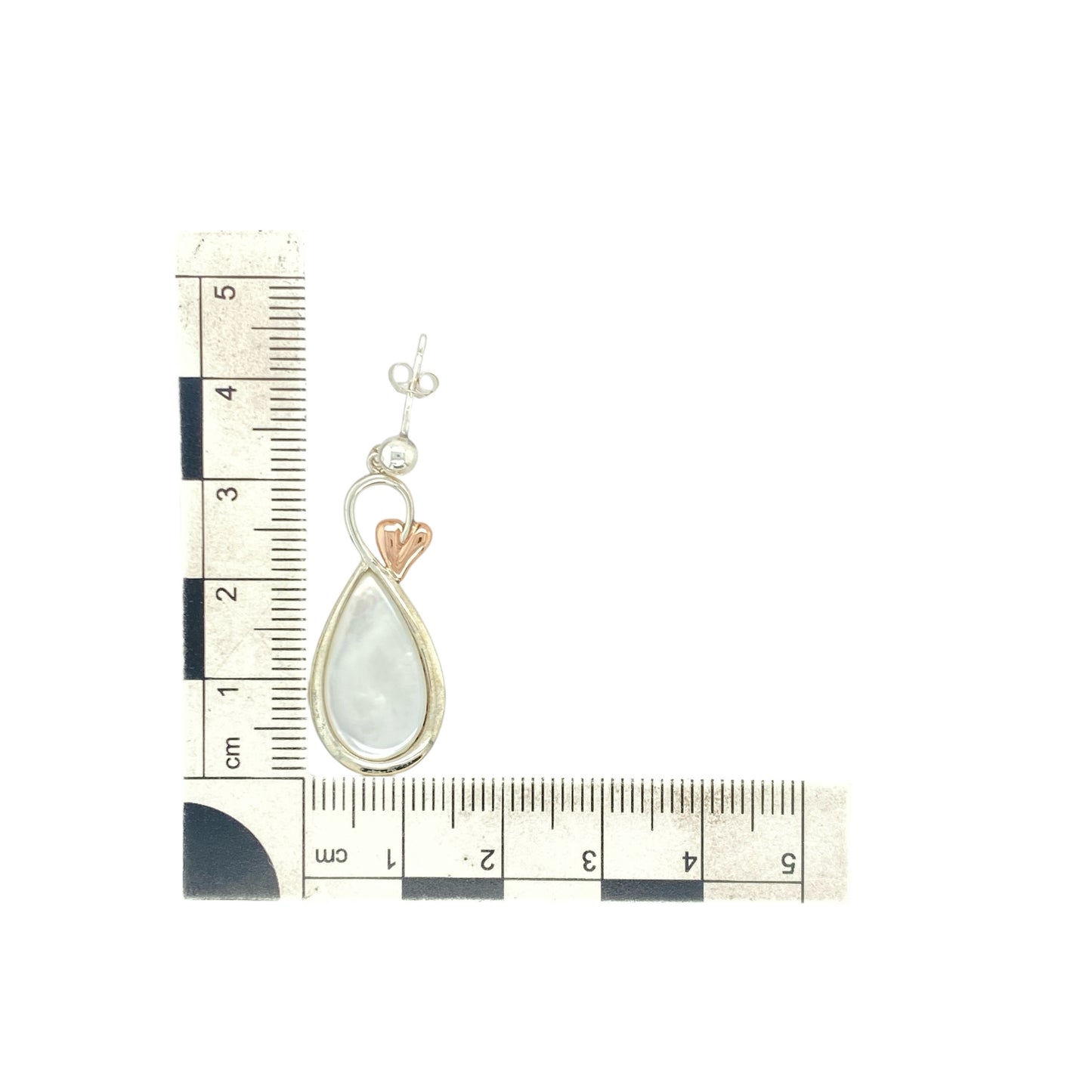 925 Silver & Mother of Pearl Clogau Drop Earrings