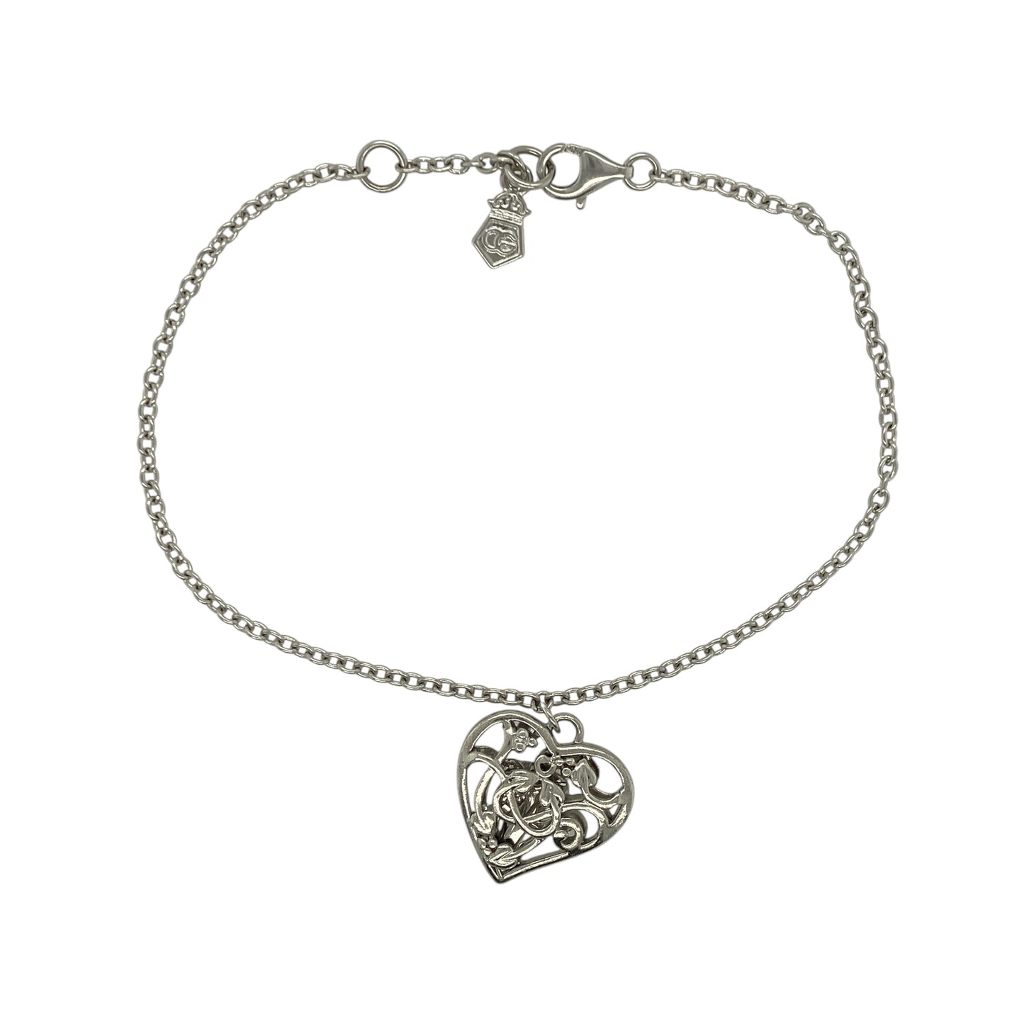 925 Silver Clogau 7.5" Tree of Life Heart Bracelet