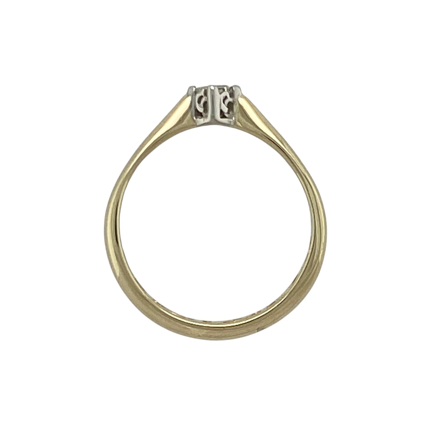 9ct Gold & Diamond Set Clogau Cariad Solitaire Ring