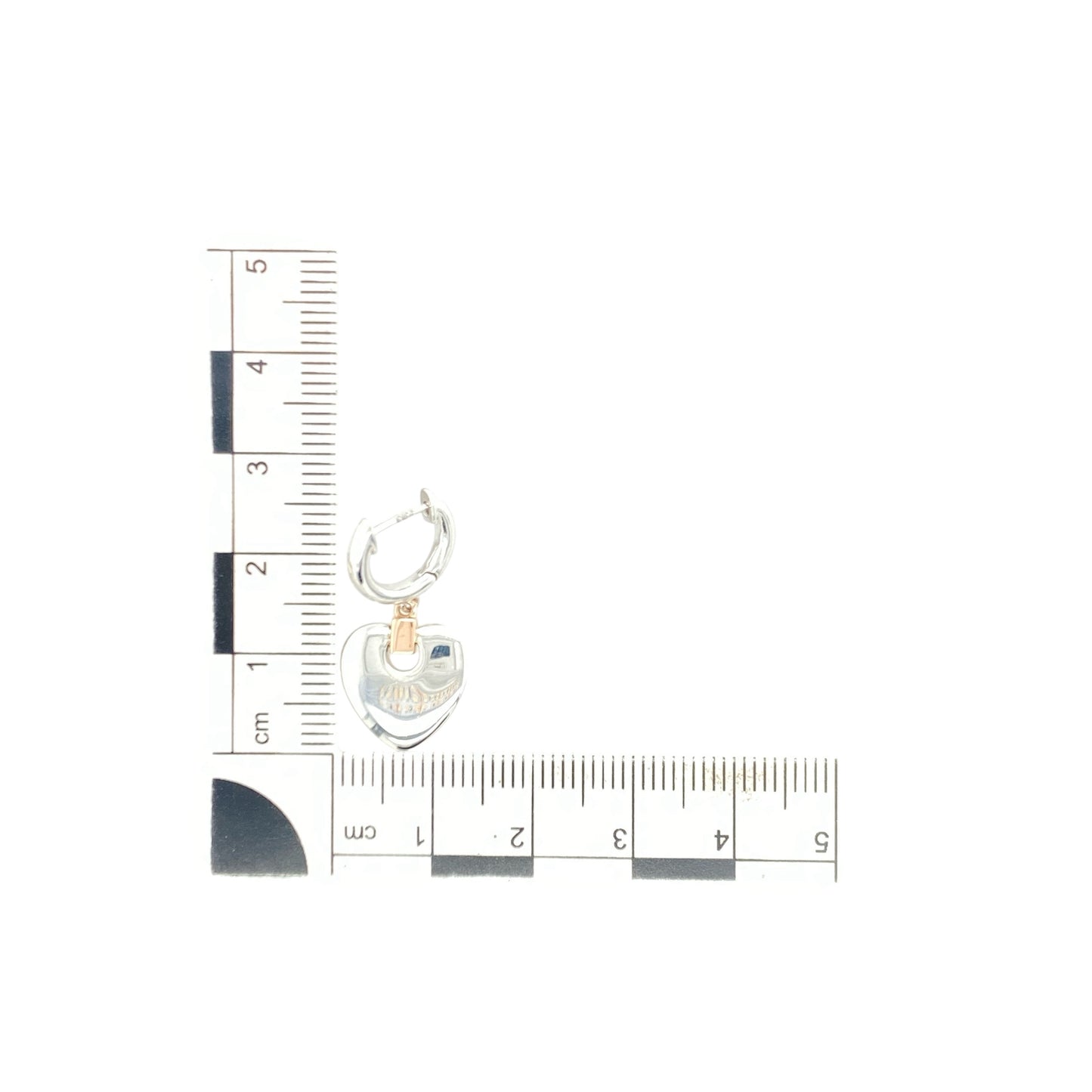 925 Silver Clogau Heart Drop Earrings