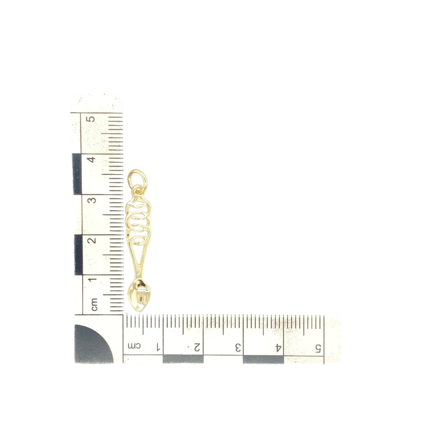 9ct Gold Welsh Lovespoon Pendant