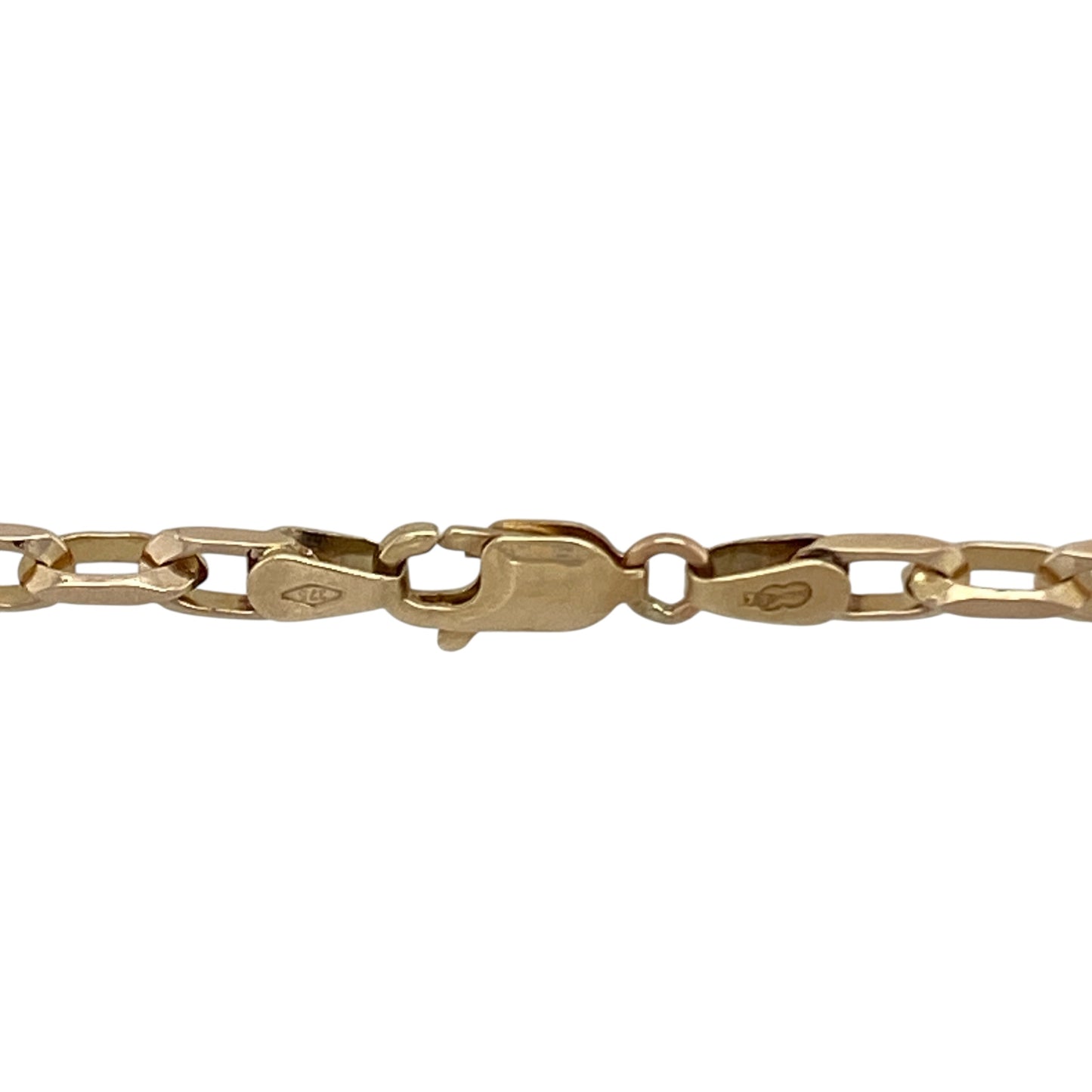 9ct Gold 18" Faceted Belcher Chain