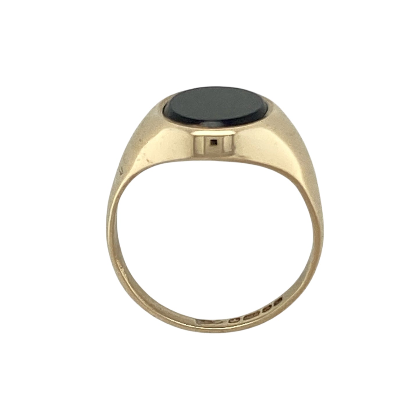 9ct Gold & Onyx Oval Signet Ring