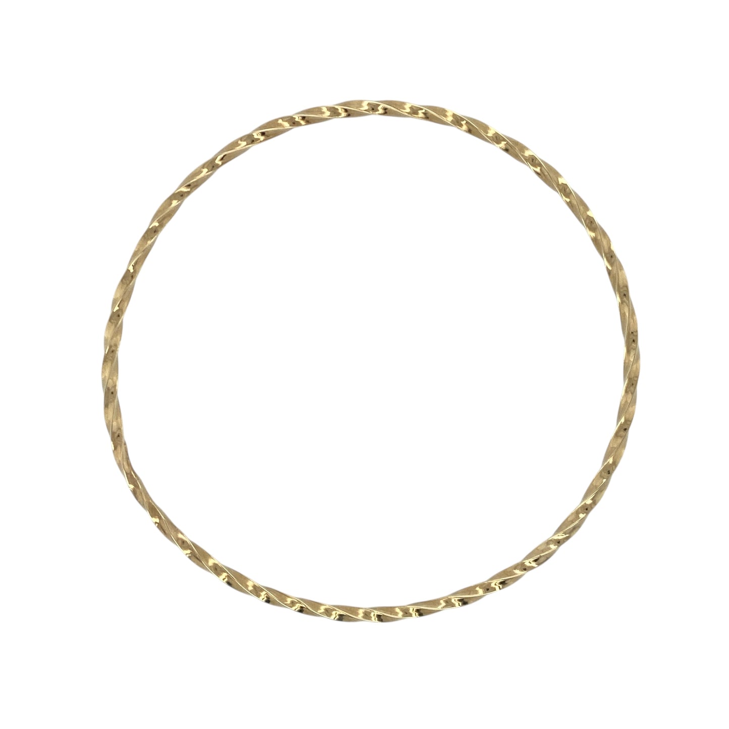9ct Gold Twisted Bangle
