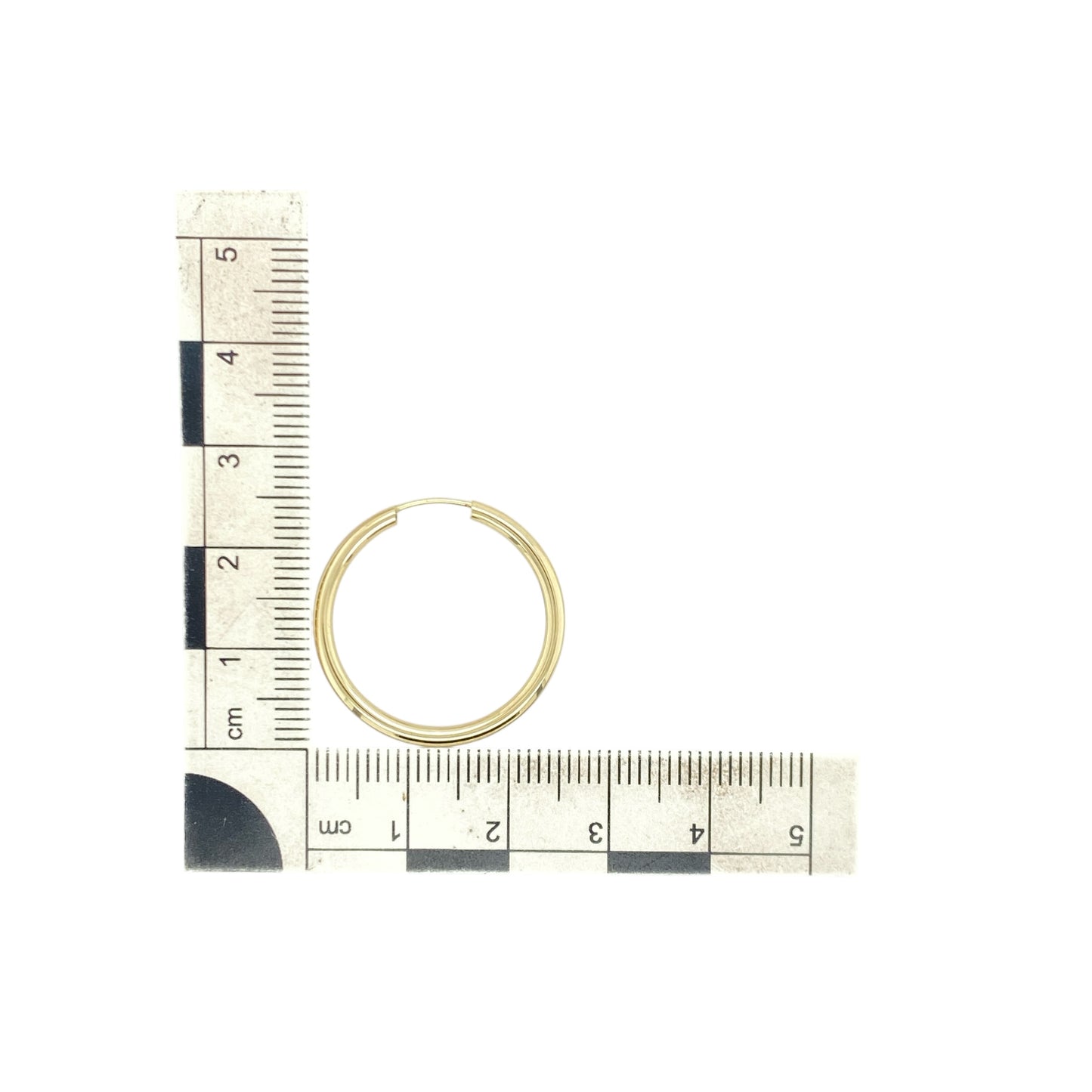 9ct Gold Plain Hoop Earrings