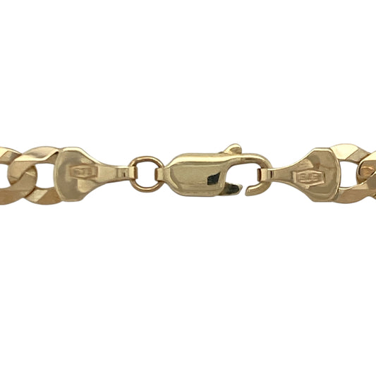 Bring classic shine and strong golden presence to your collection with this pre-owned 9ct yellow gold curb chainβan elegant piece offering timeless style and everyday durability.
Design: This 24" curb chain features 6mm flat links, creating a bold yet refined profile with a smooth, traditional drape.
Material: Made from 9-carat yellow gold, the chain displays a polished, radiant finish that enhances its warm golden tone.