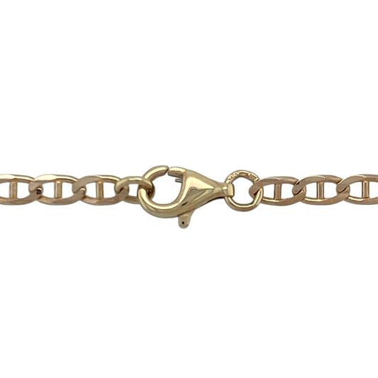 Bring bold texture and warm golden shine to your collection with this pre-owned 9ct yellow gold anchor chainβan elegant piece offering timeless style and durable presence.
Design: This 18" anchor chain features substantial 3mm interlocking links, creating a classic rope-like pattern with strong visual appeal and a refined finish.
Material: Made from 9-carat yellow gold, the polished surface enhances its rich golden tone and highlights the depth of the anchor-style links.