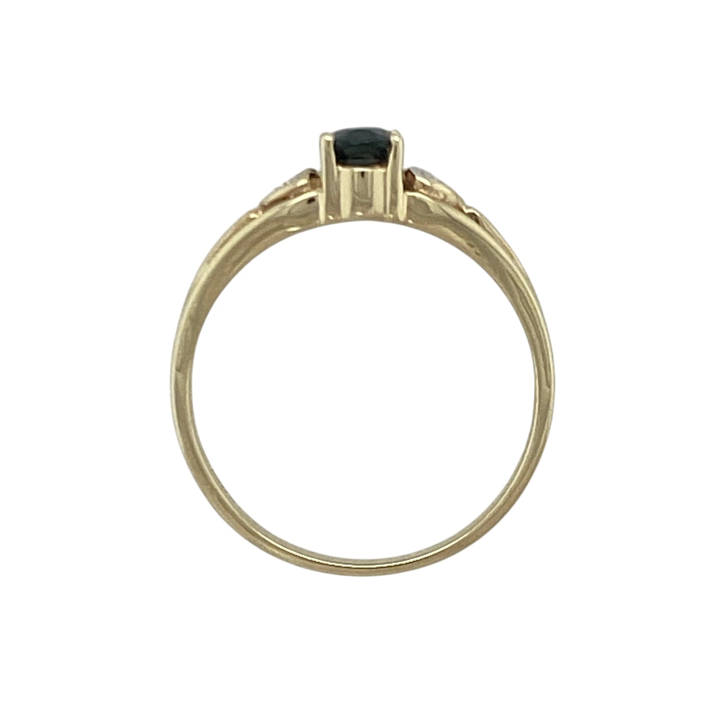 9ct Gold Diamond & Sapphire Set Ring