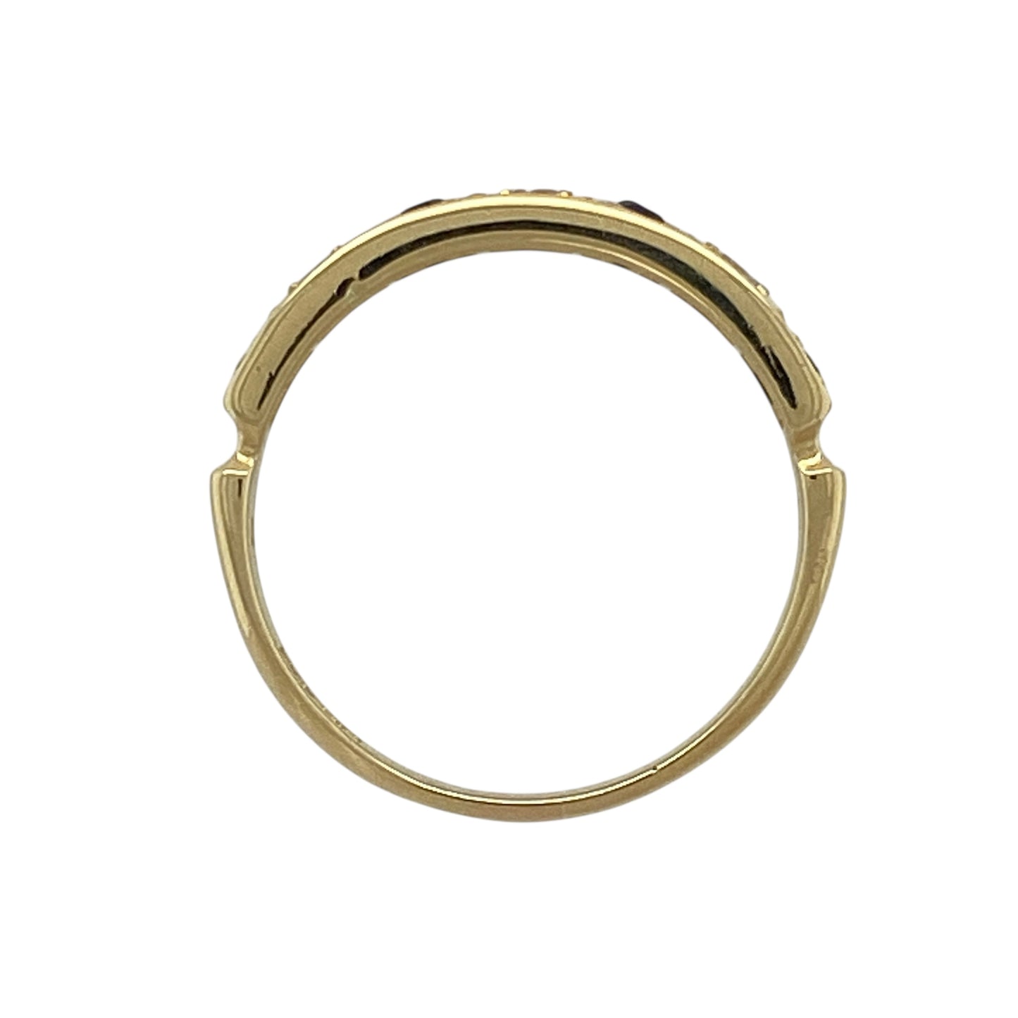 18ct Gold Diamond & Sapphire Set Band Ring