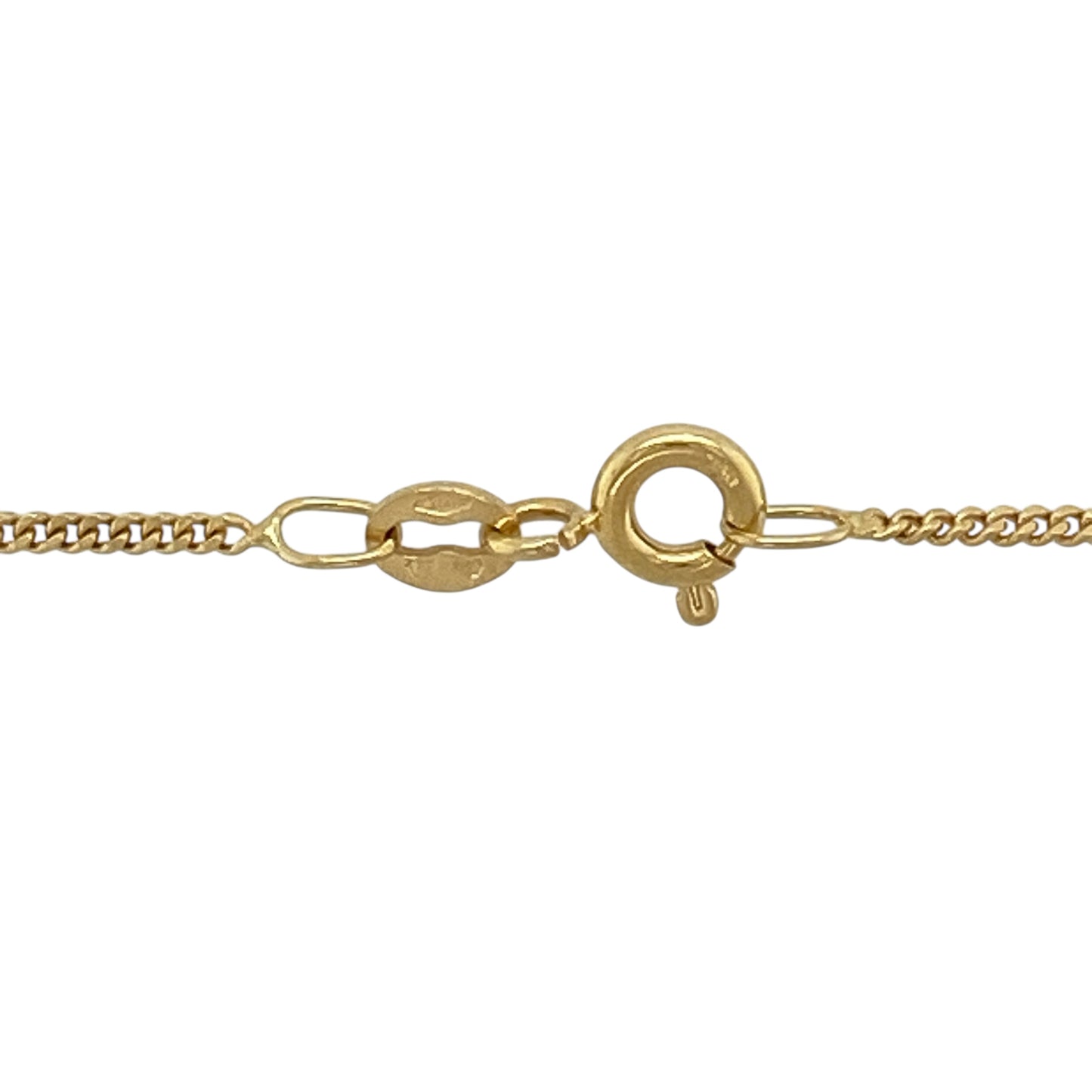 18ct Gold & Diamond Set Cross 20" Necklace