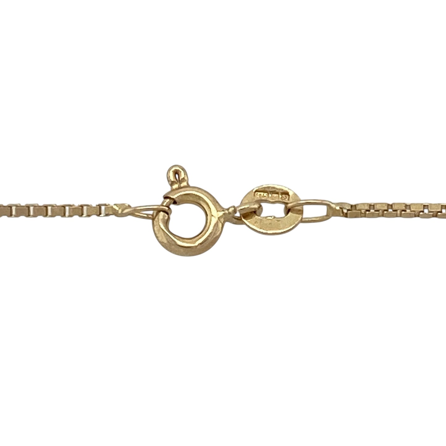 9ct Gold & Diamond Set Flower 18" Necklace