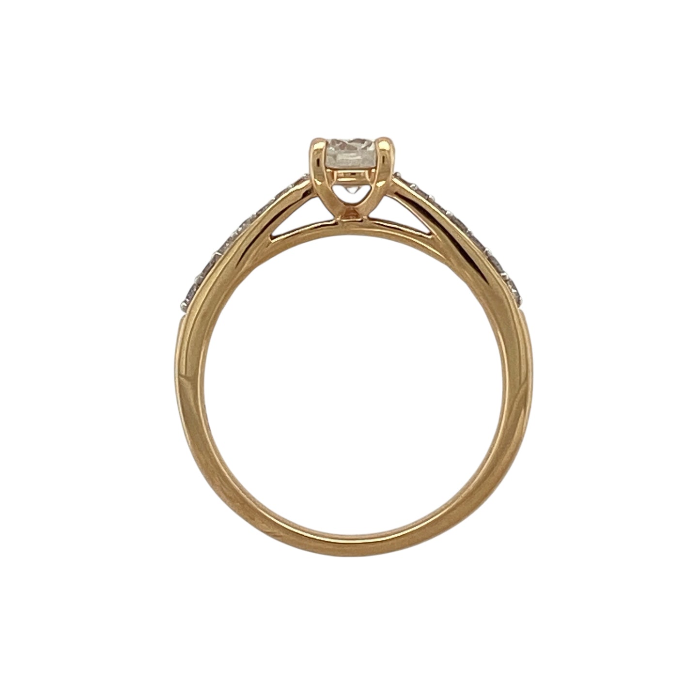 New 9ct Gold & Diamond Set Solitaire Ring