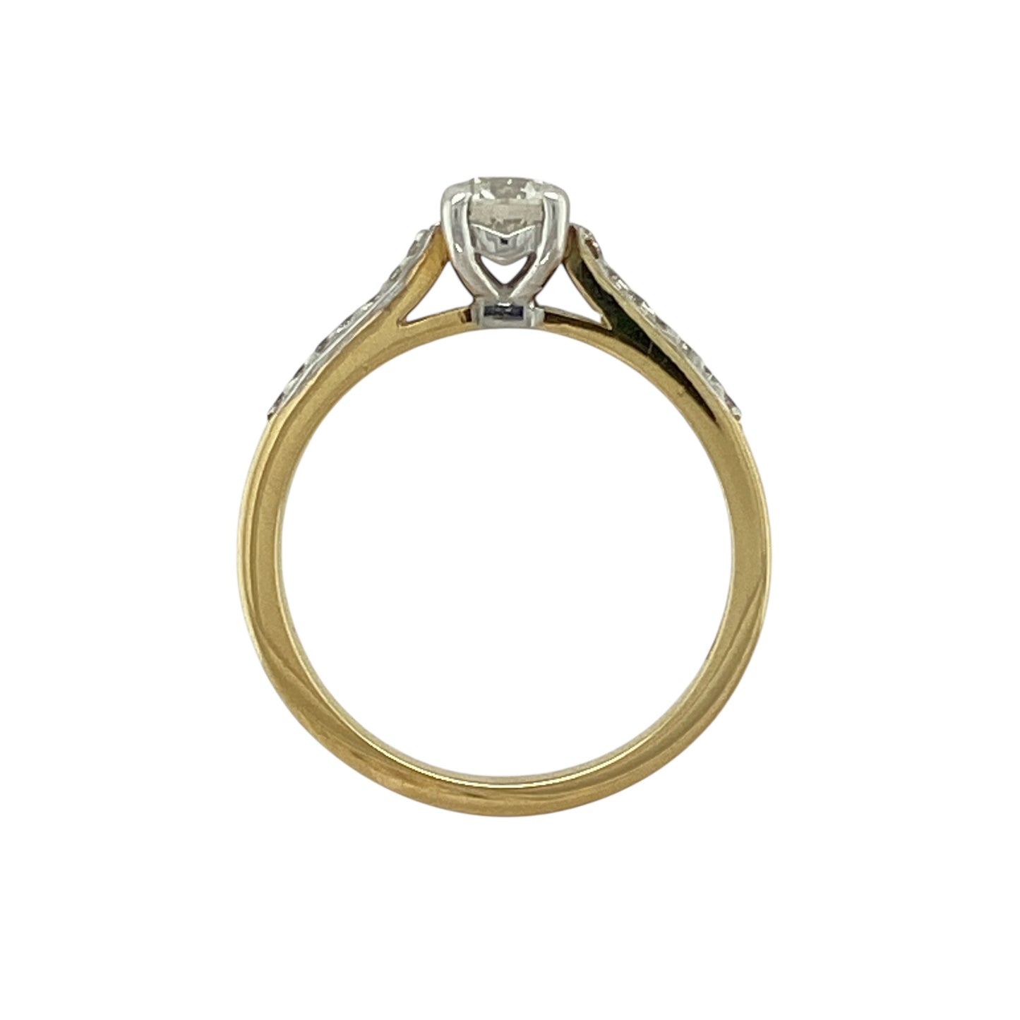 New 18ct Gold & Diamond Set Solitaire Ring